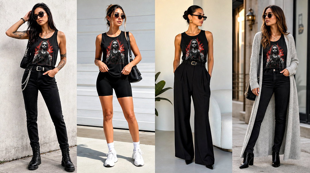 25 Johnny Silverhand Tank Top Outfit Ideas for Cyberpunk Fans