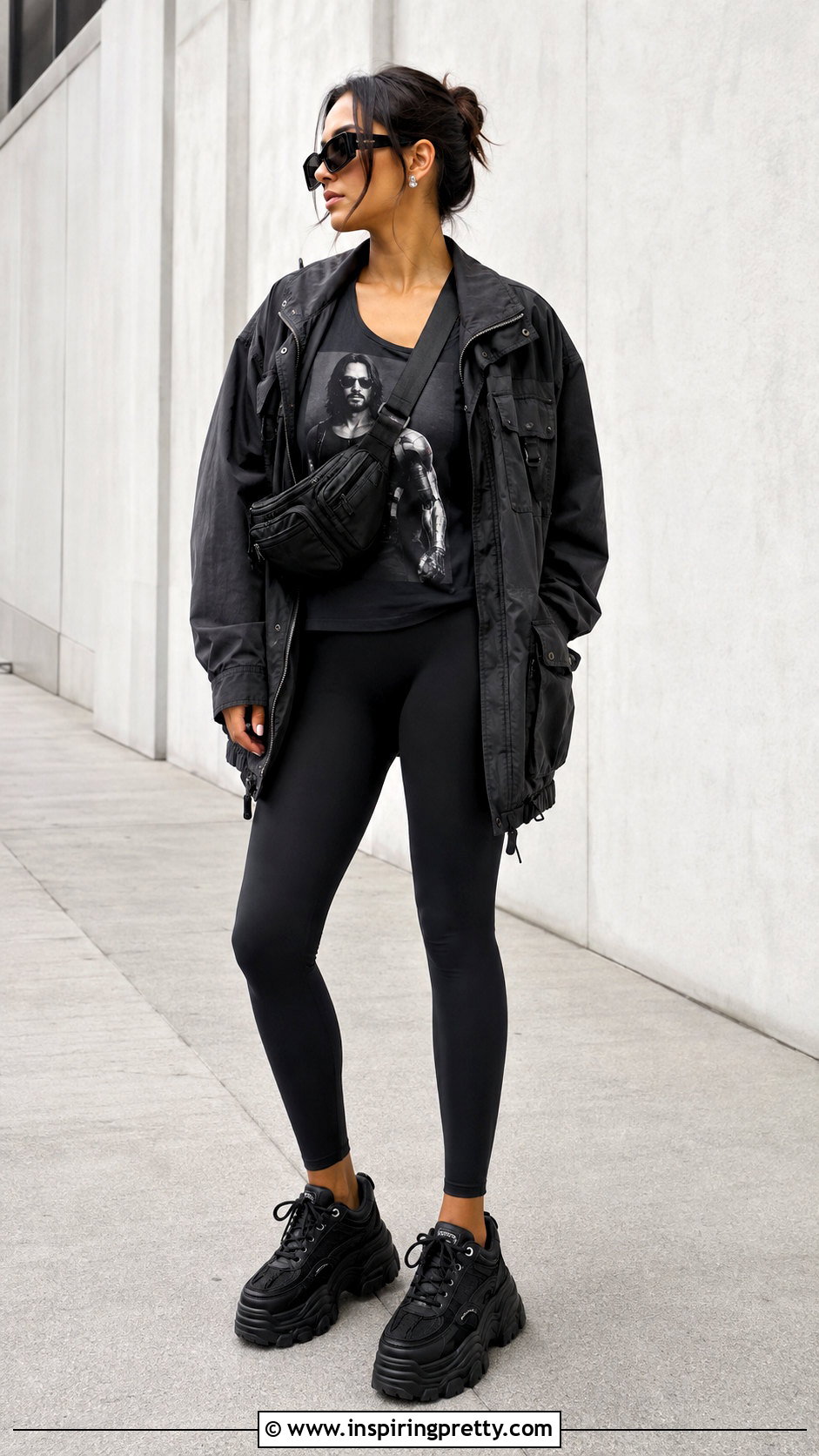 Johnny Silverhand Tank Top With Leggings - 25 Johnny Silverhand Tank Top outfit ideas