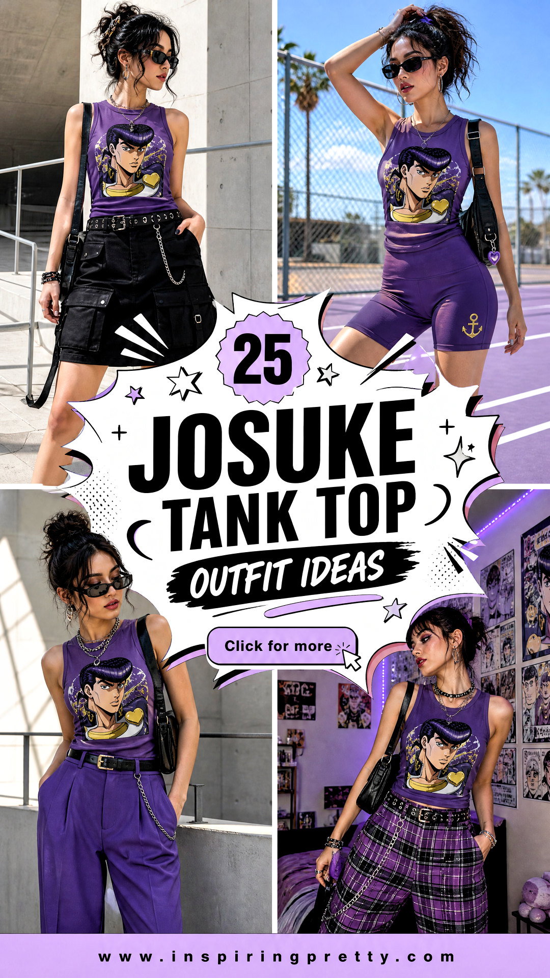 25 Josuke Tank Top Outfit Ideas for Bold Anime-Inspired Style - 25 Josuke Tank Top Outfit Ideas for Bold Anime-Inspired Style