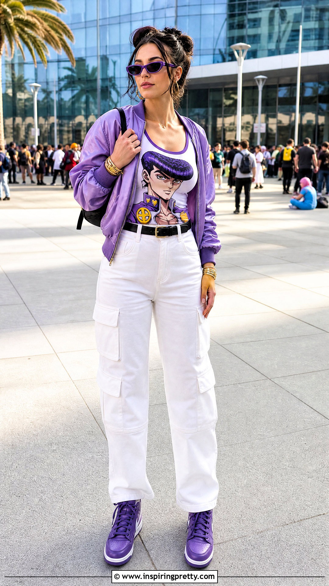 Josuke Tank Top With White Cargo Pants - 25 Josuke Tank Top outfit ideas