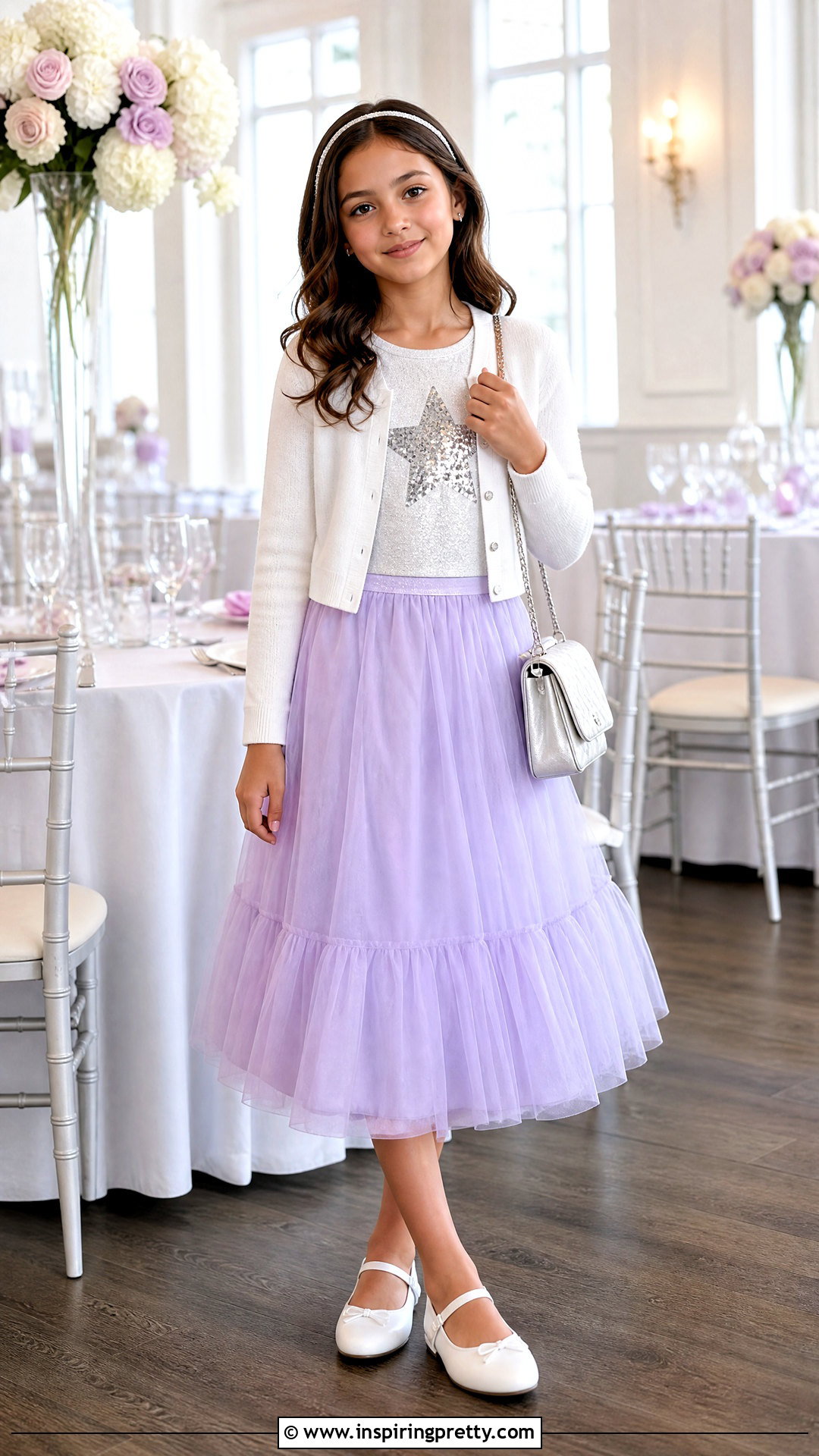 Justice Sparkle Top With Tulle Skirt - 20 justice girls tops outfit ideas