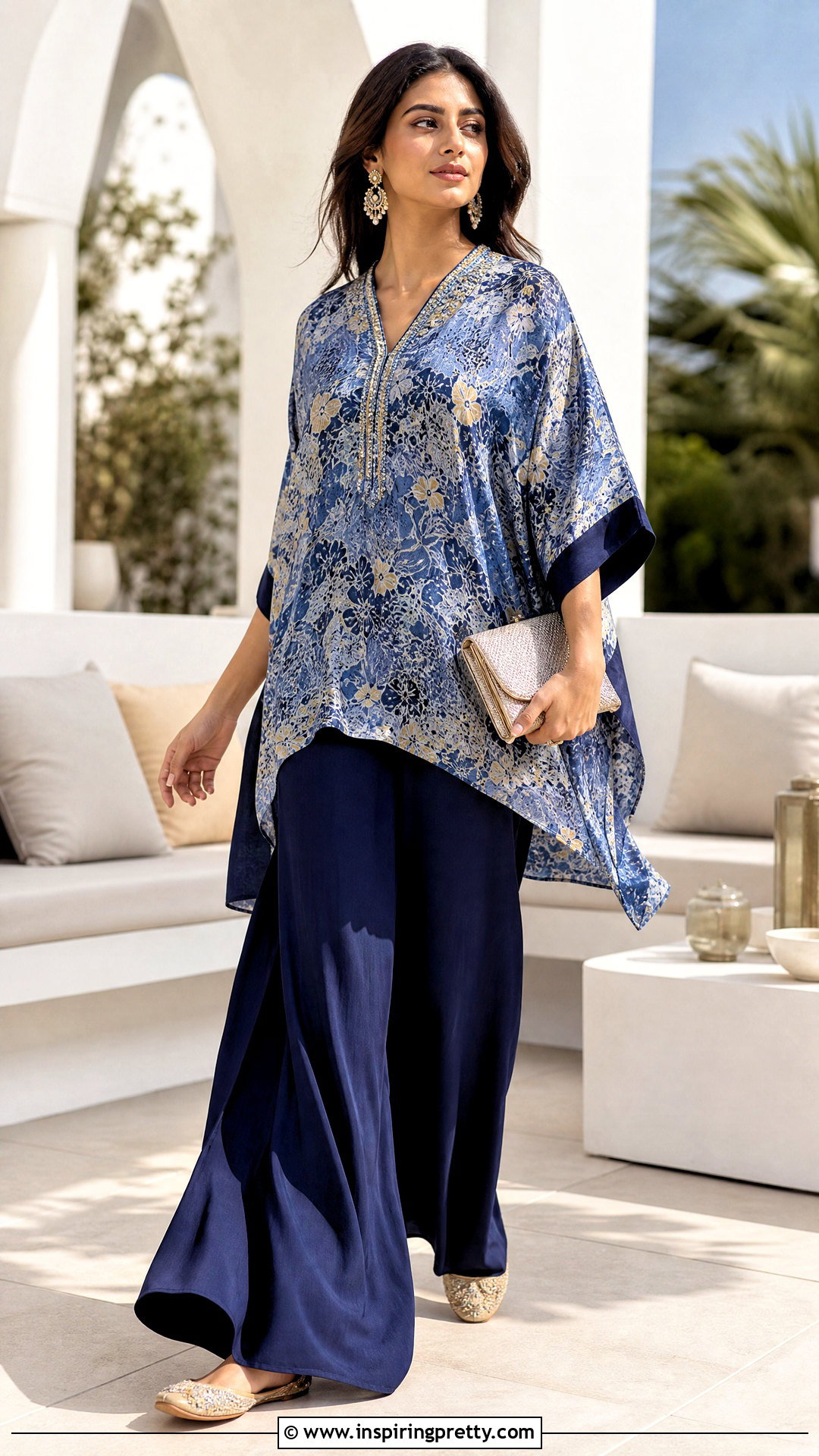 Kaftan Top With Palazzo Pants - 50 top designs latest ideas