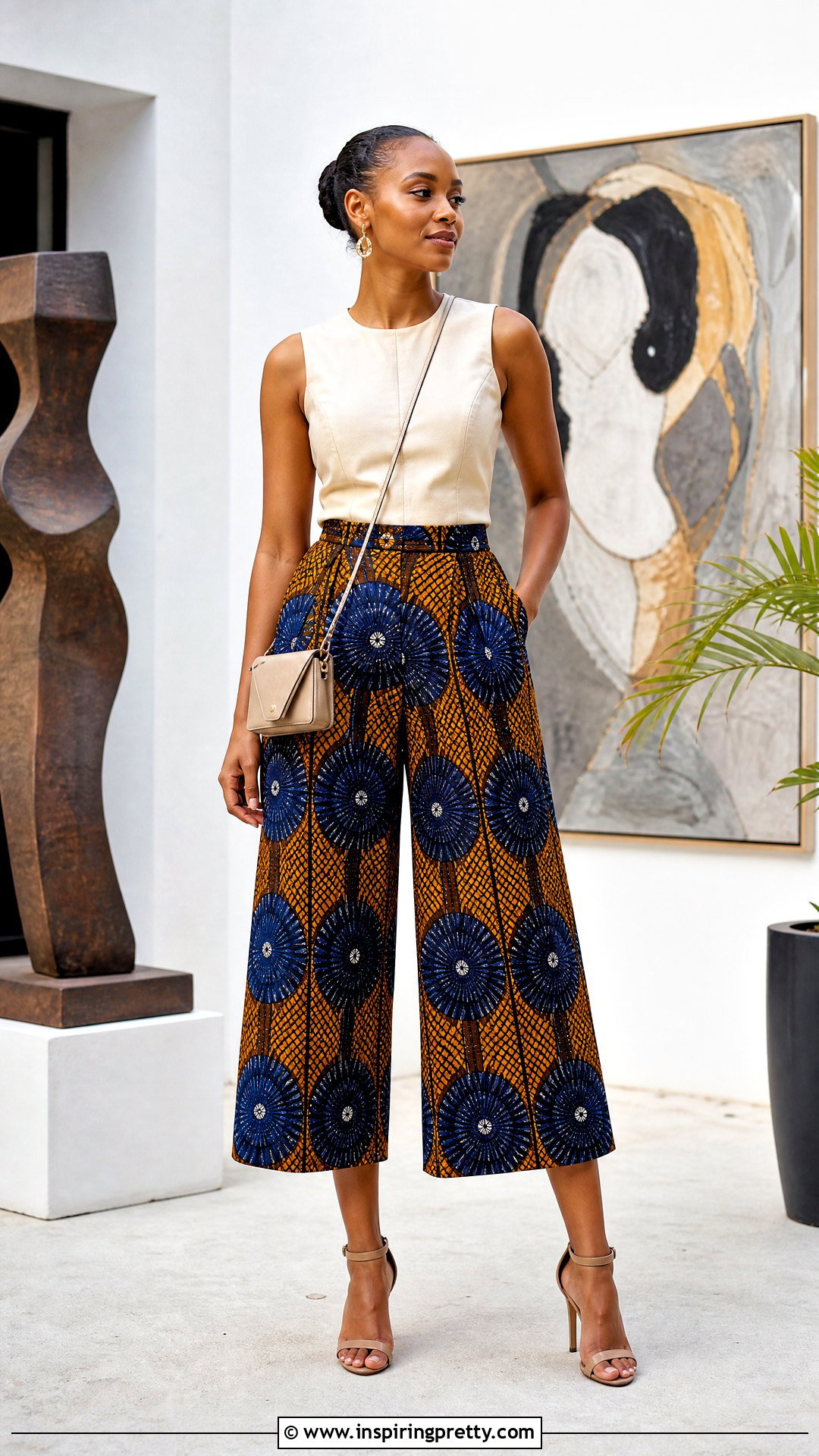 Kampala Culotte Trouser And Fitted Top - 50 kampala trouser and top for ladies
