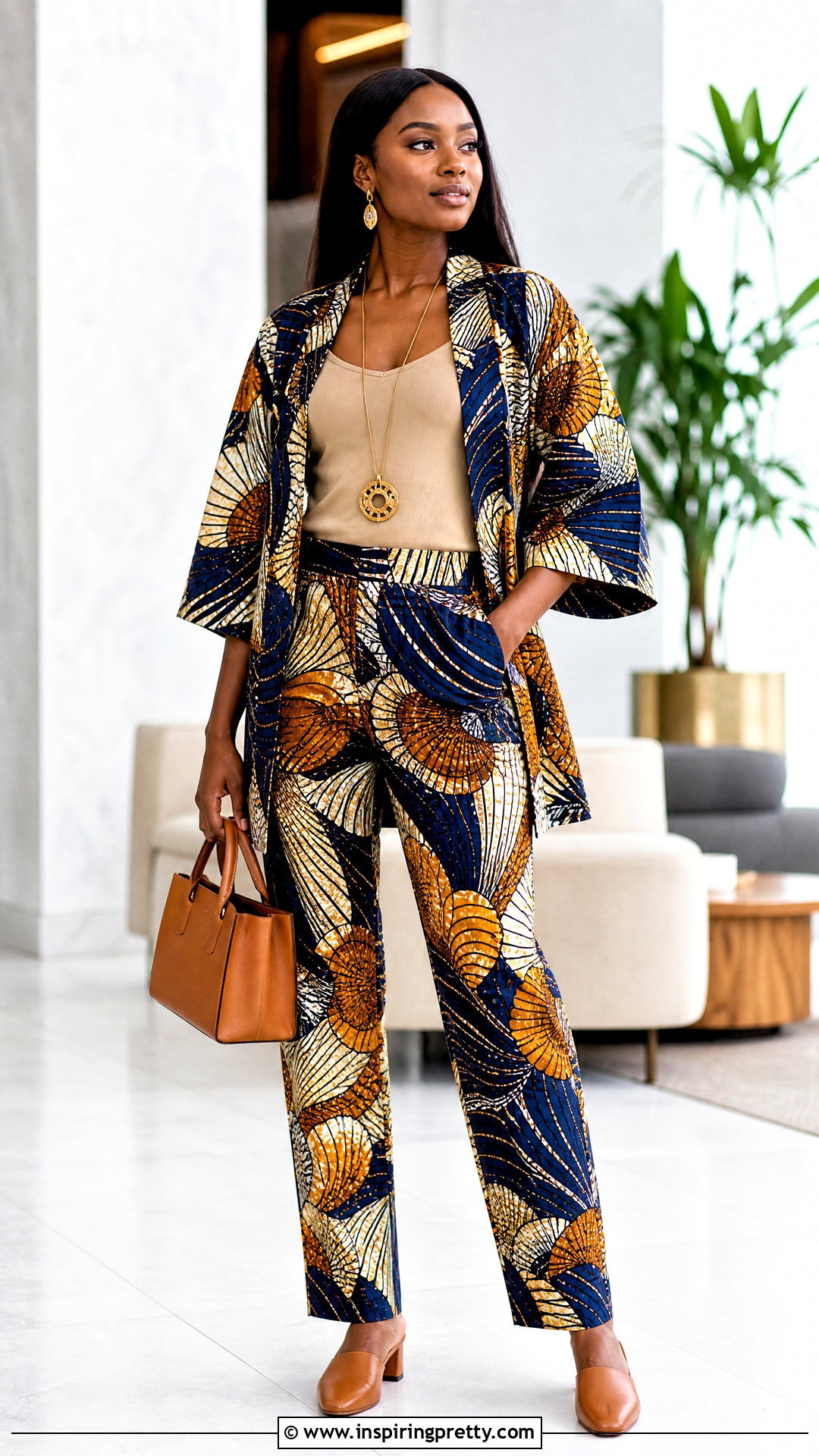 Kampala Straight Trouser And Kimono Top - 50 kampala trouser and top for ladies