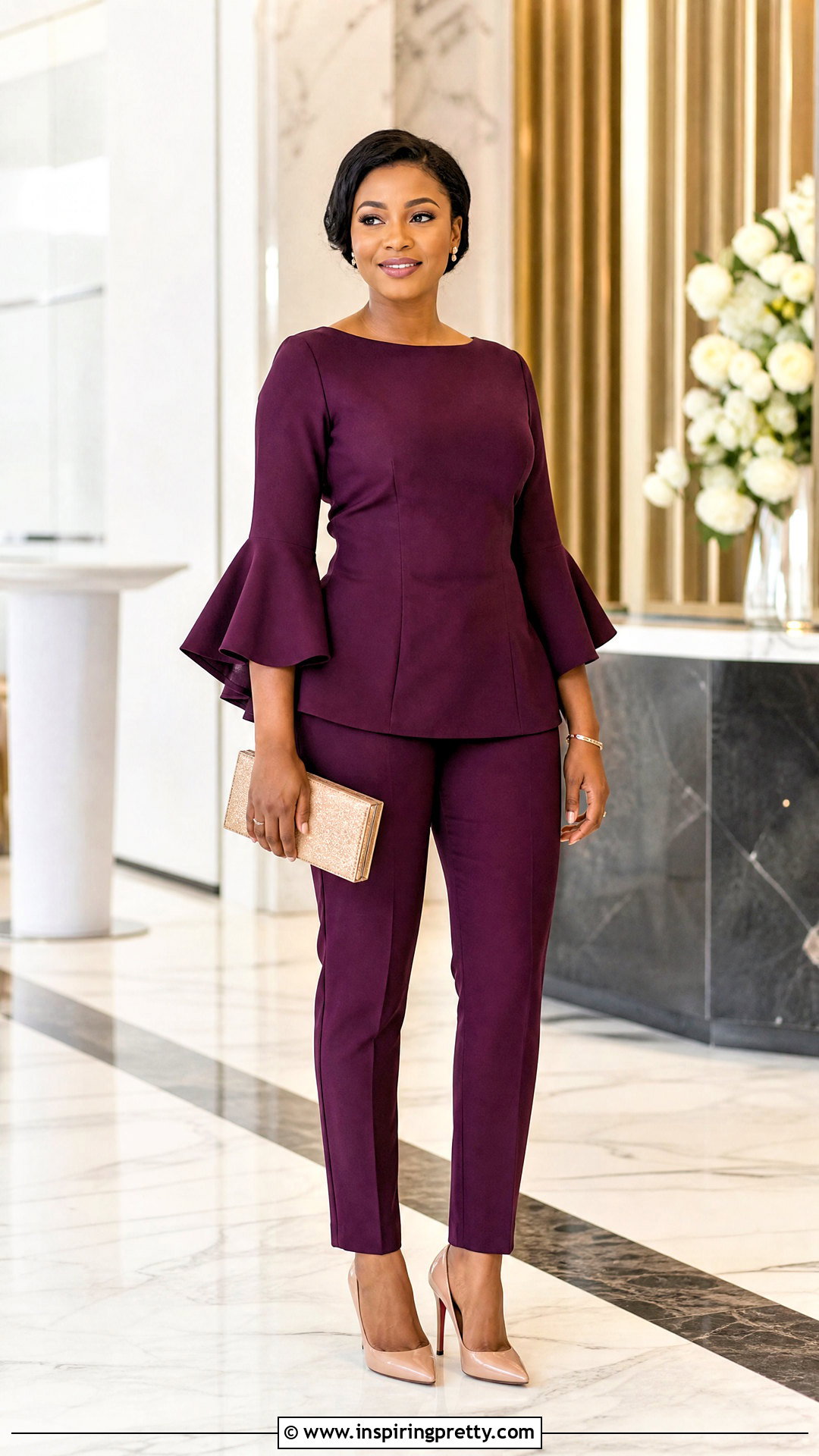 Kampala Trouser And Bell Sleeve Top - 50 kampala trouser and top for ladies