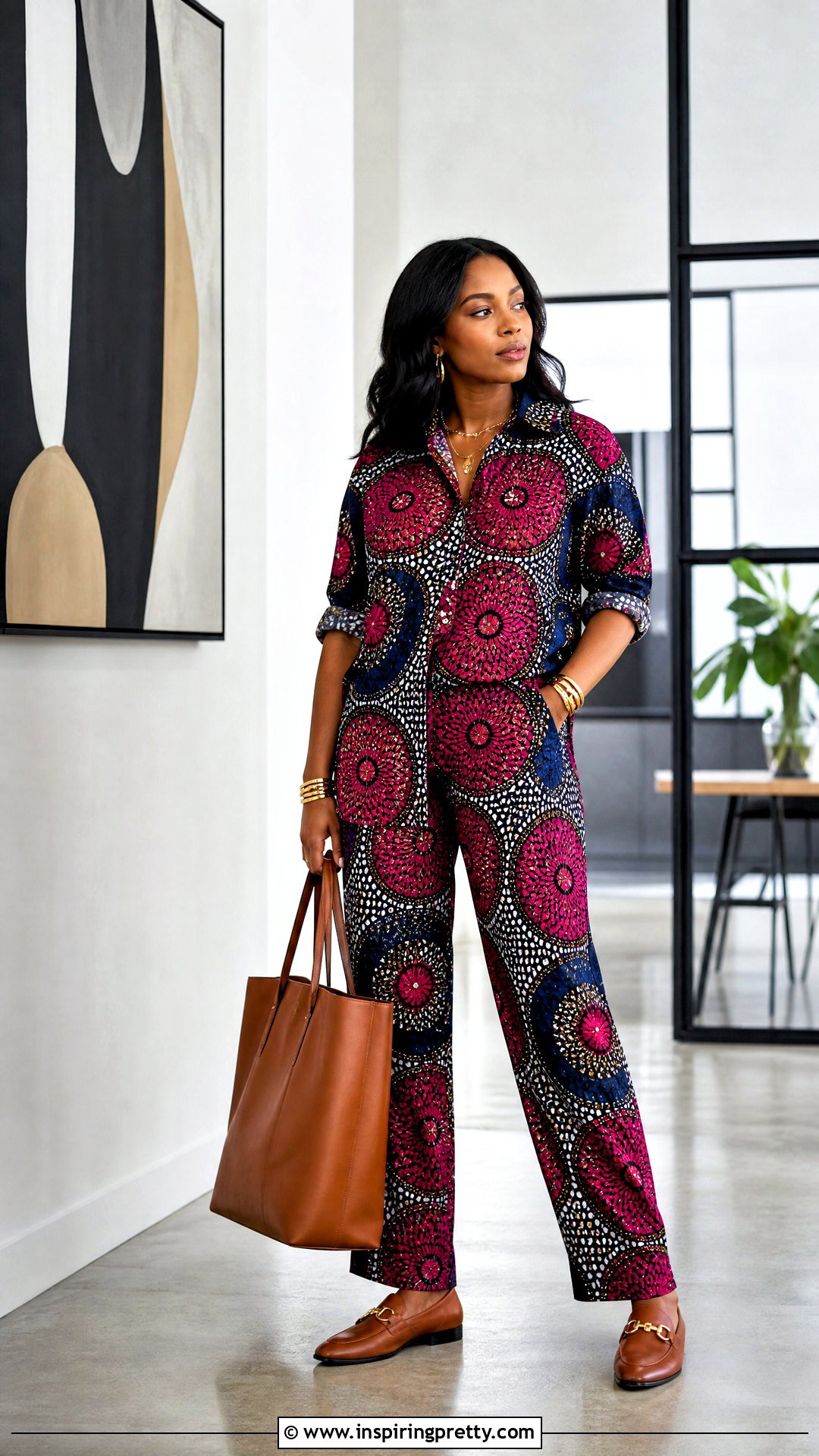 Kampala Trouser And Button Down Blouse - 50 kampala trouser and top for ladies