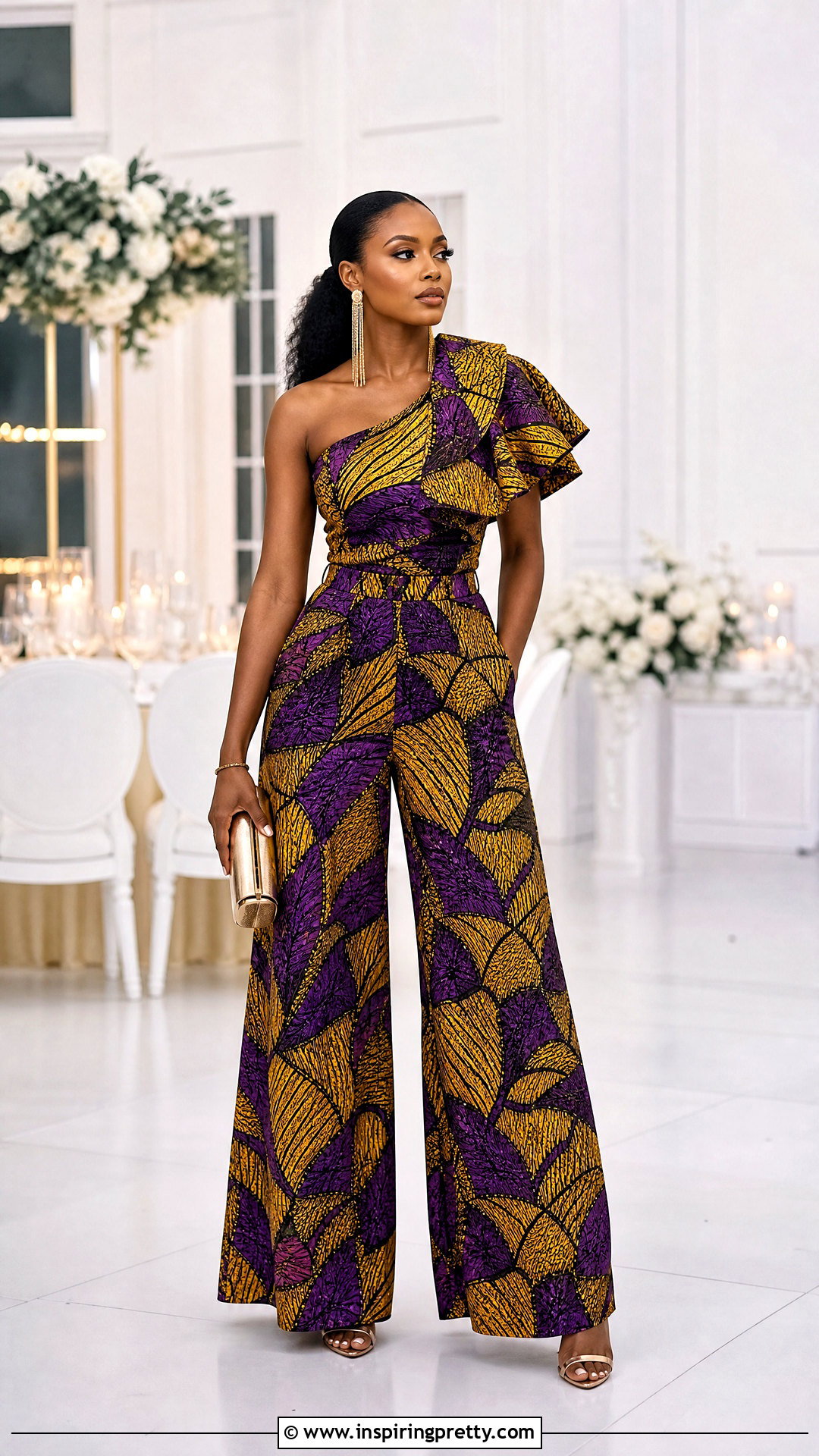 Kampala Trouser And One Shoulder Top - 50 kampala trouser and top for ladies
