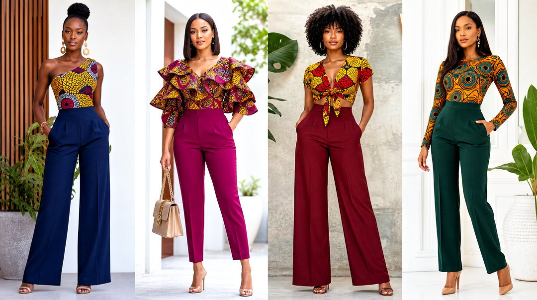 50 Kampala Trouser and Top for Ladies: Chic Modern Looks