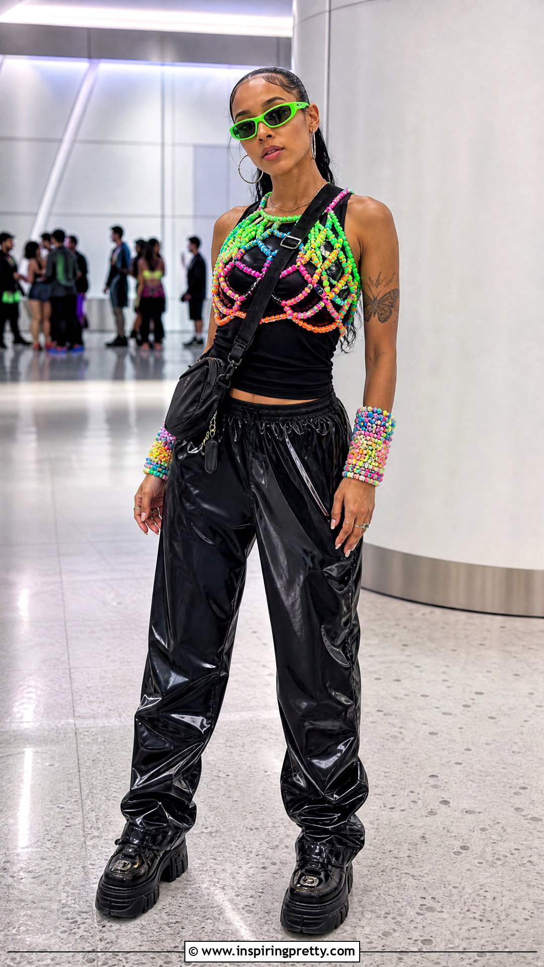 Kandi Top With Vinyl Pants - 50 kandi top outfit ideas
