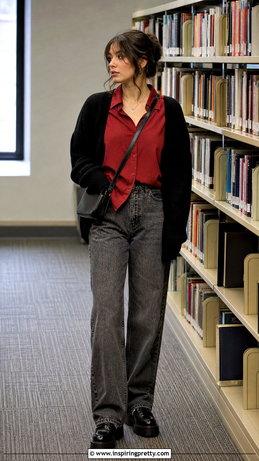 Kat Stratford Red Top With A Black Cardigan - 25 kat stratford red top outfit ideas