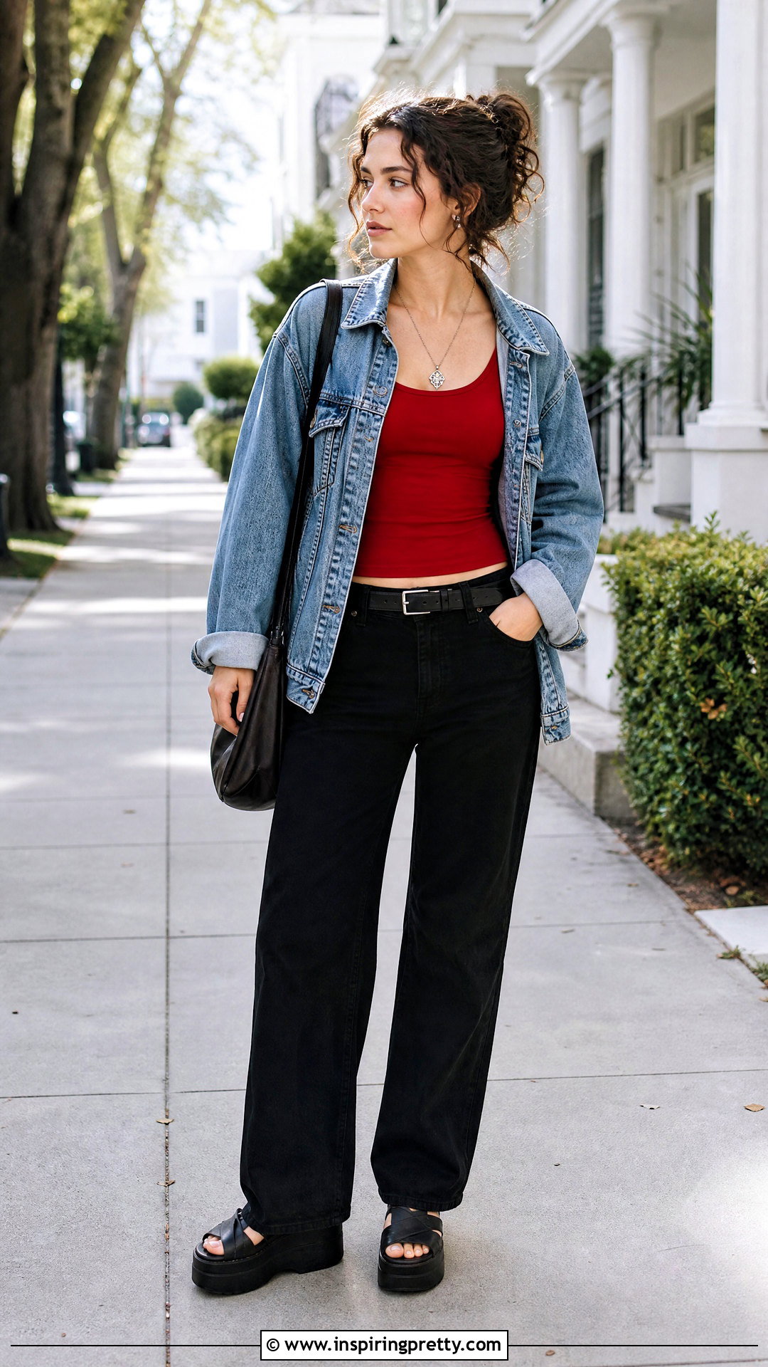 Kat Stratford Red Top With A Denim Jacket - 25 kat stratford red top outfit ideas