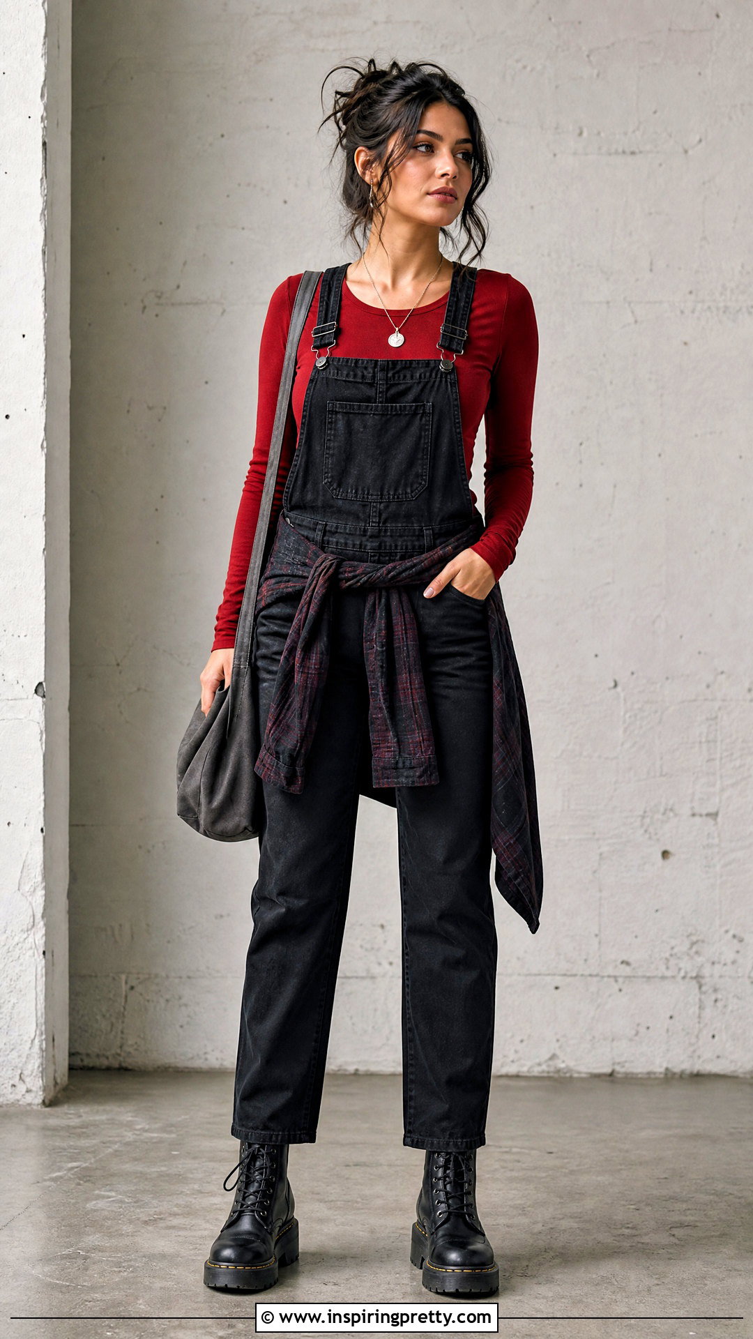 Kat Stratford Red Top With Black Overalls - 25 kat stratford red top outfit ideas