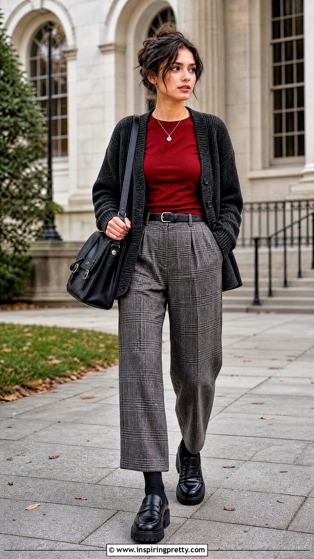Kat Stratford Red Top With Plaid Pants - 25 kat stratford red top outfit ideas