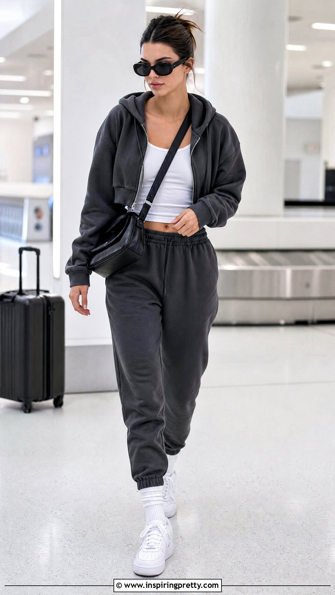 Kendall And Kylie Cropped Hoodie With Joggers - 20 kendall and kylie top outfit ideas