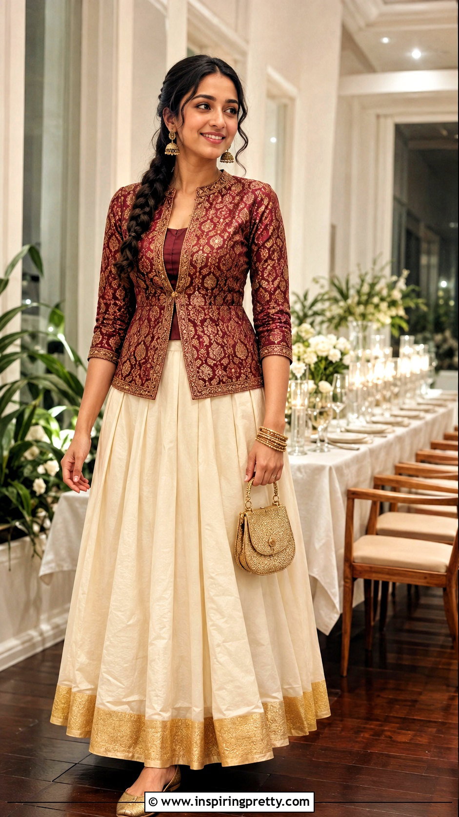Kerala Skirt With Short Jacket Top - 50 traditional skirt and top kerala outfit ideas