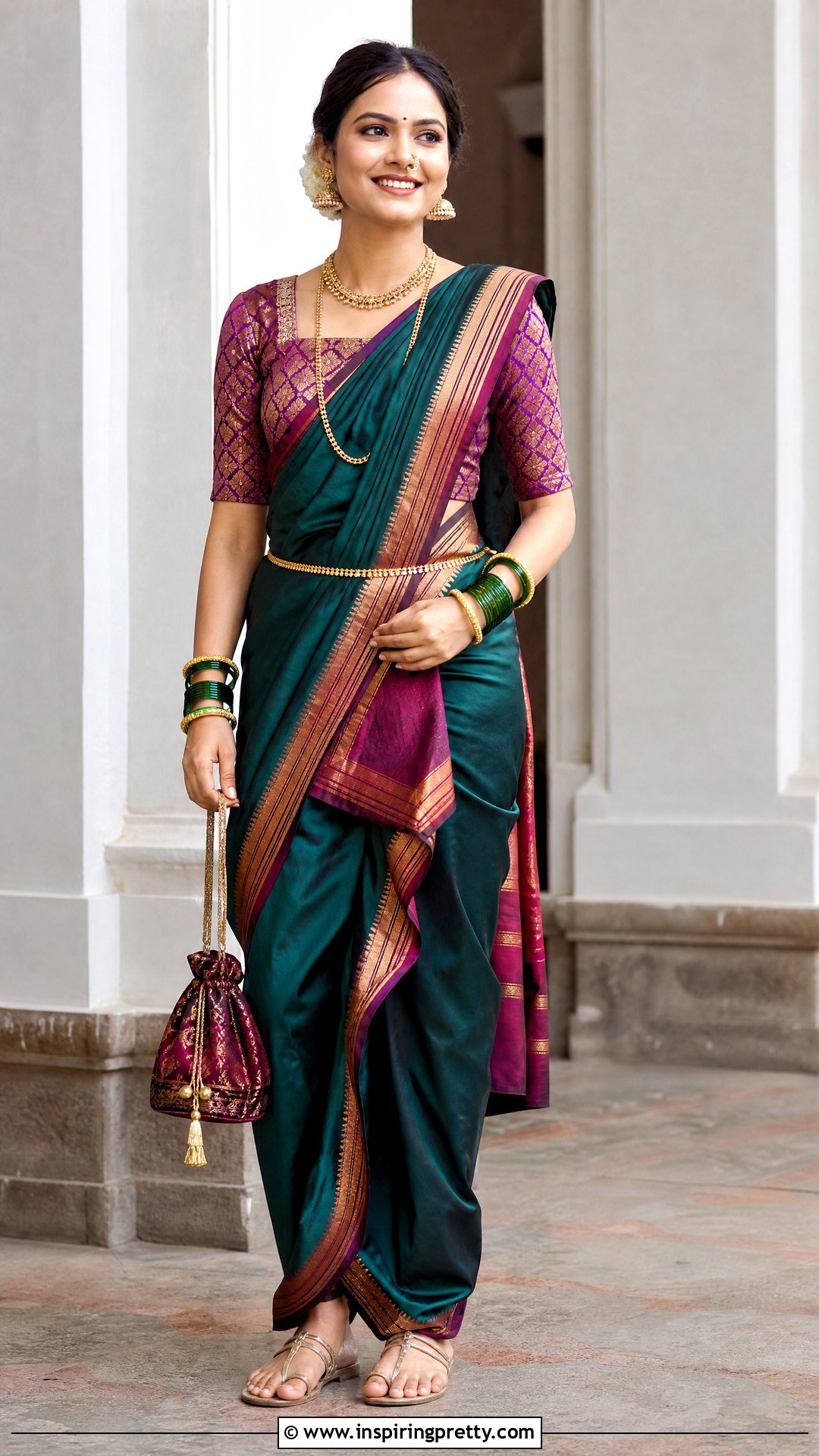Khun Blouse With Nauvari Saree - 50 traditional tops for women