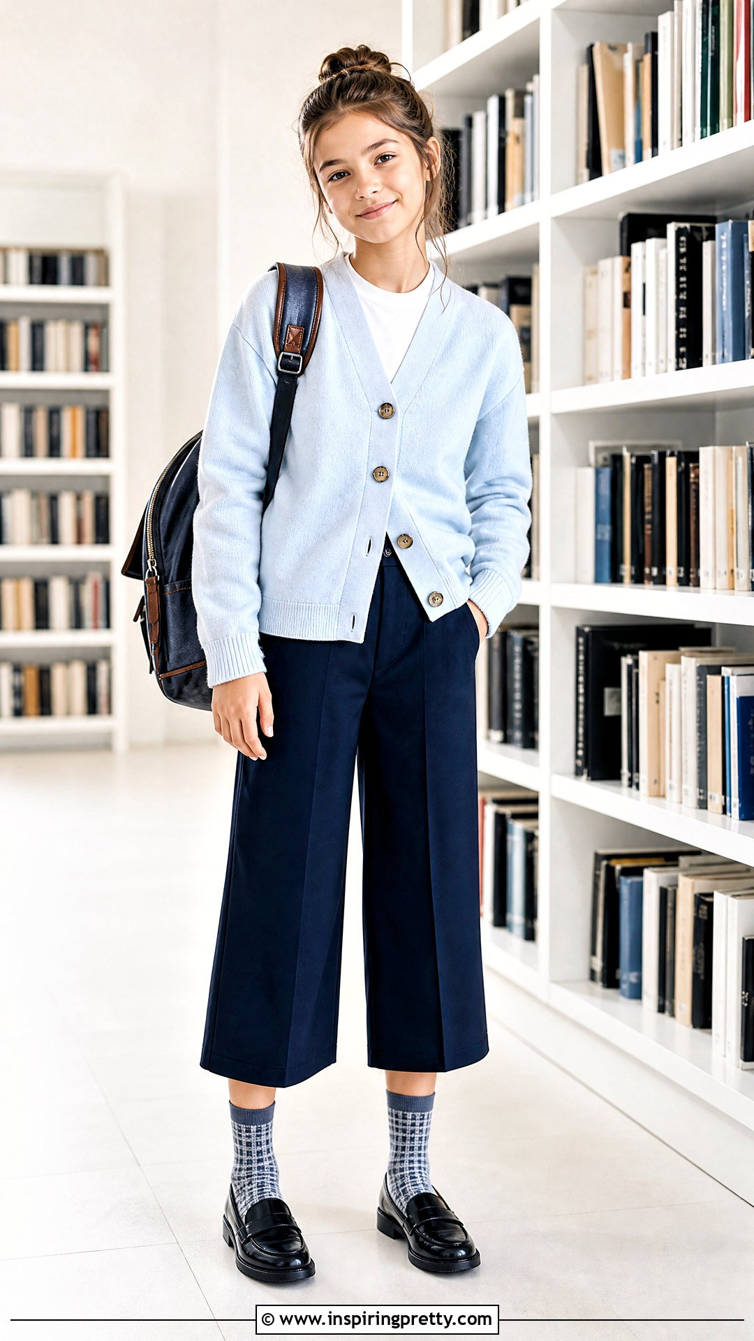 Kids Cardigan And Culottes Outfit - 50 kids tops outfit ideas