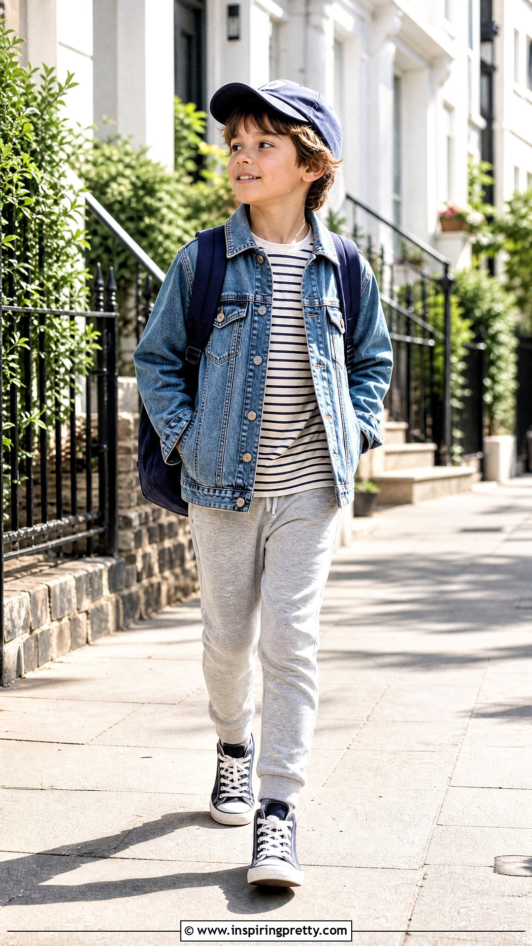 Kids Denim Jacket Top With Jogger Pants - 50 kids top designs