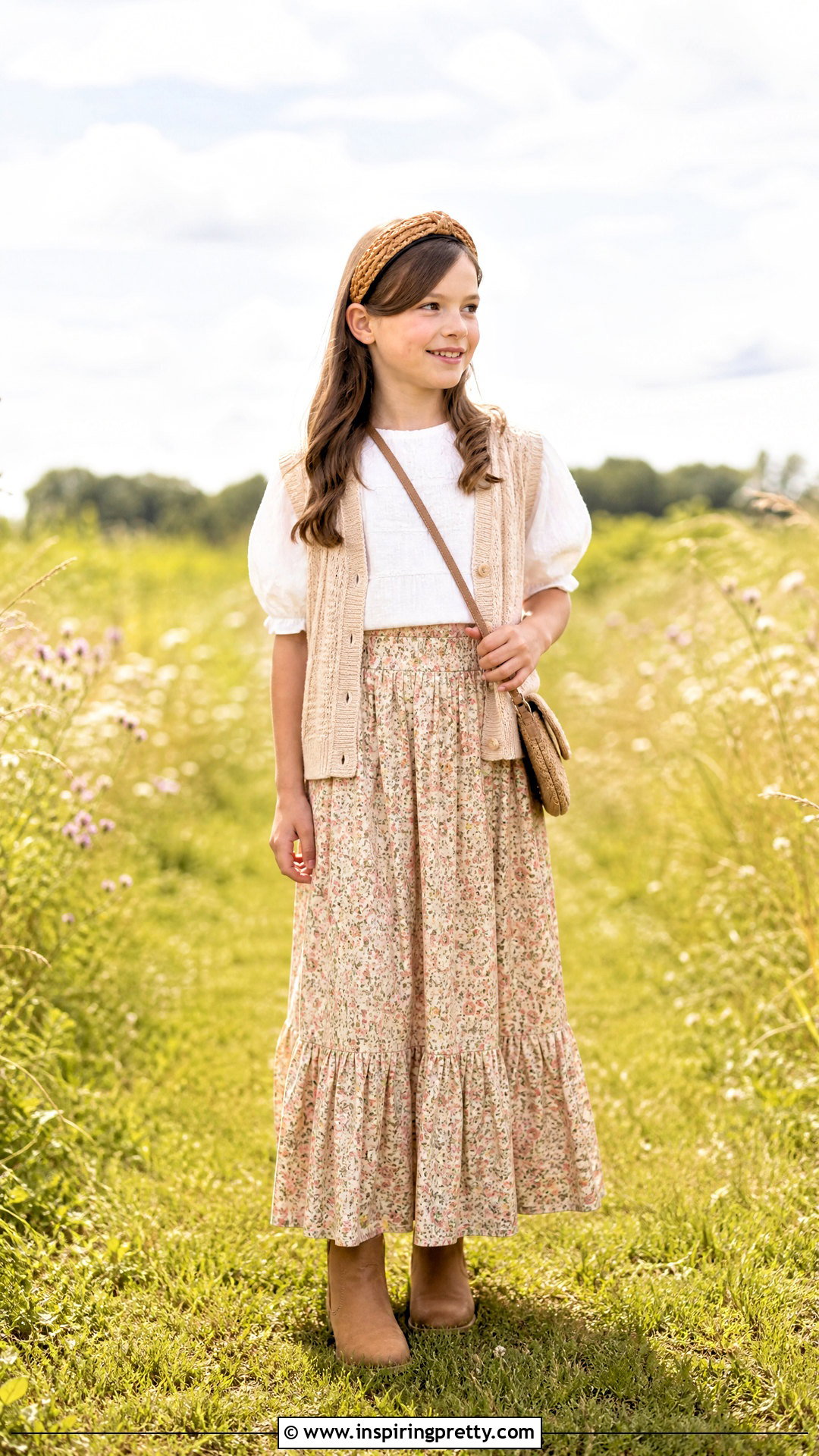 Kids Floral Maxi Skirt And Blouse Outfit - 50 kids skirt and tops