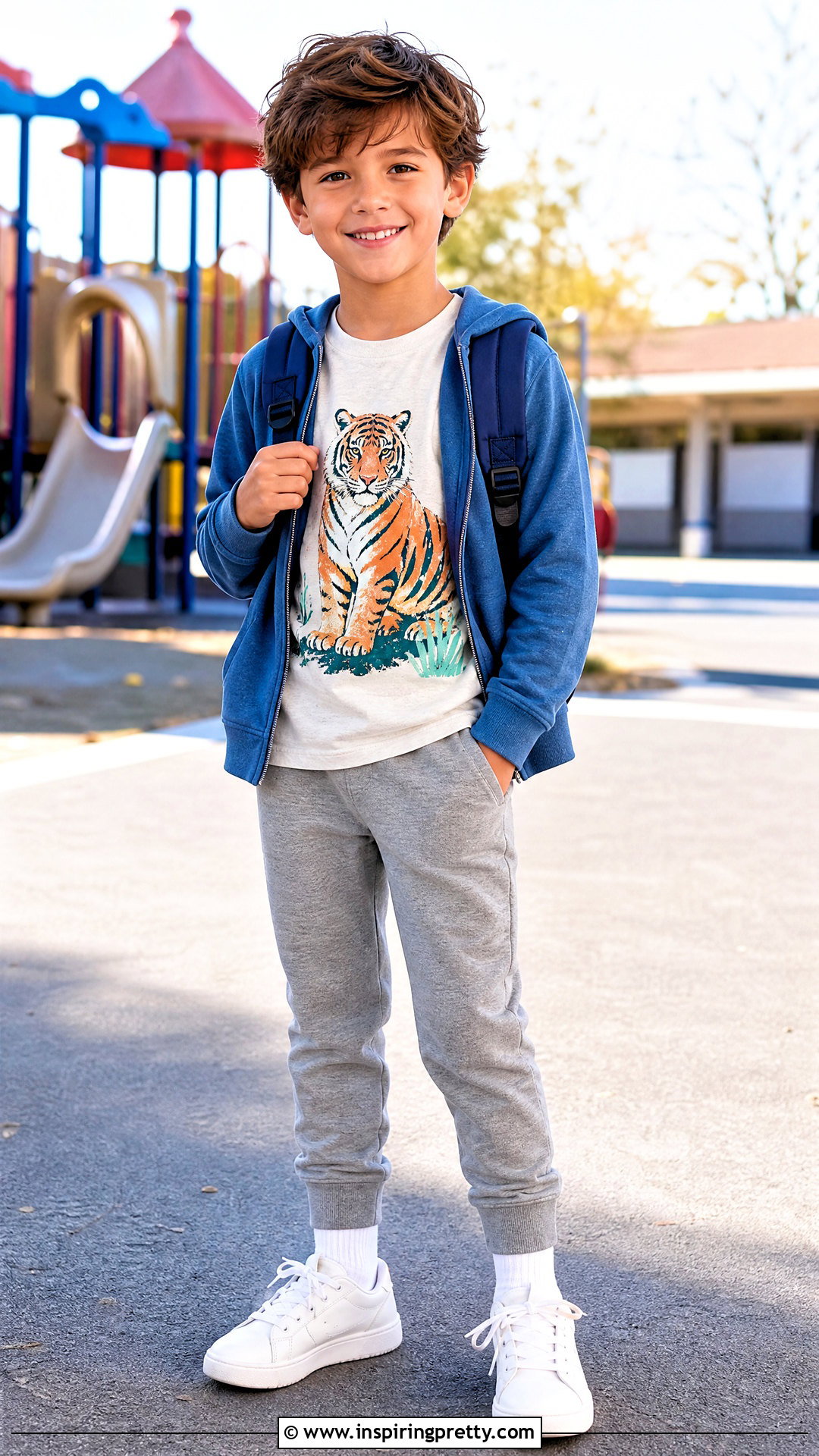 Kids Graphic T Shirt And Joggers Outfit - 50 kids tops outfit ideas