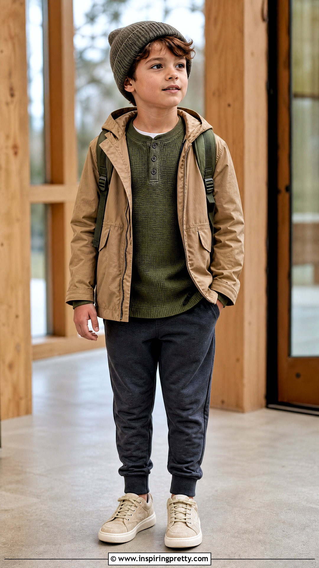 Kids Henley Top And Joggers Outfit - 50 kids tops outfit ideas