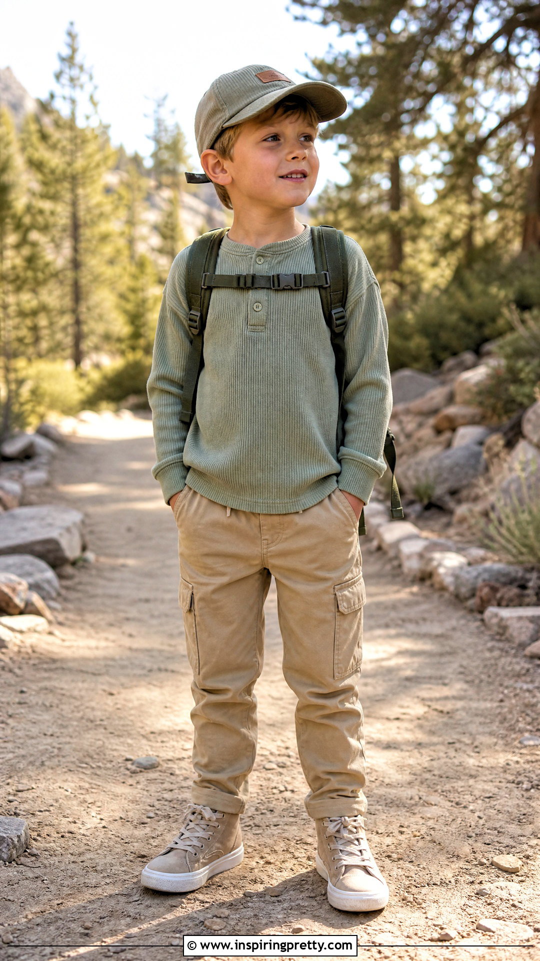 Kids Henley Top With Cargo Pants - 50 kids top designs