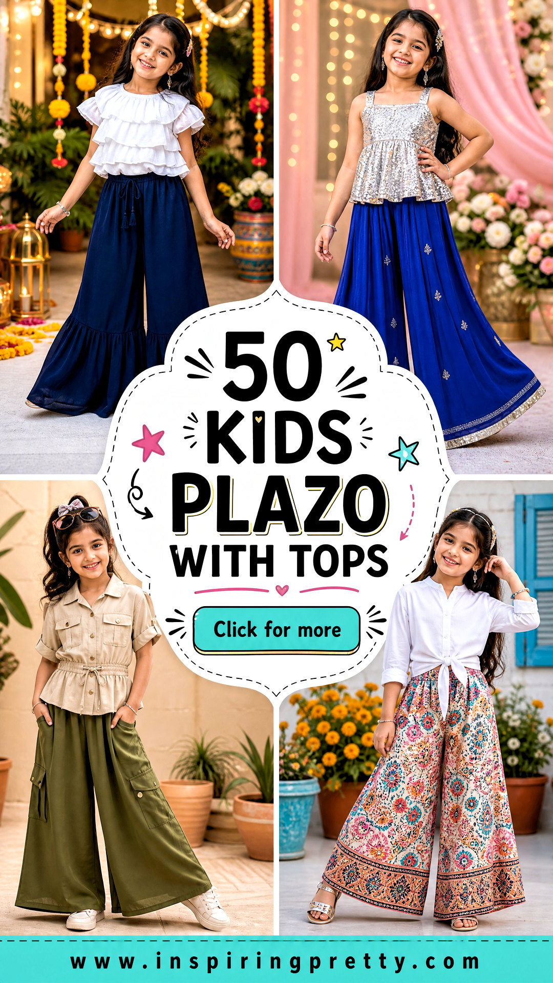 50 Kids Plazo With Tops for Cute and Comfy Festive Looks - 50 Kids Plazo With Tops for Cute and Comfy Festive Looks