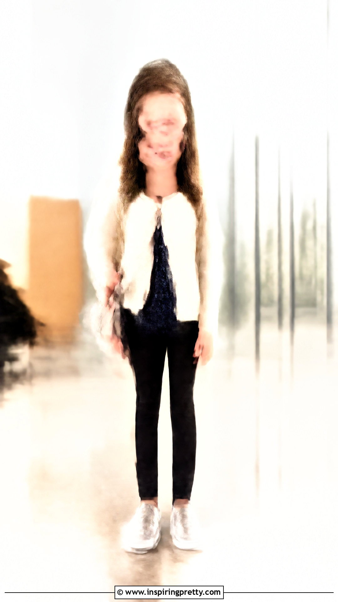 Kids Sequin Top And Black Pants Outfit - 50 kids tops outfit ideas