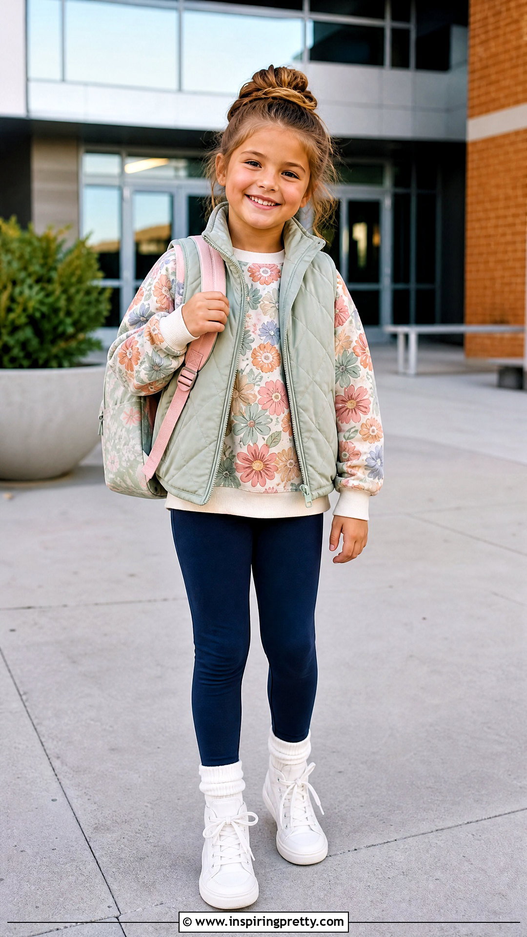 Kids Sweatshirt And Leggings Outfit - 50 kids tops outfit ideas