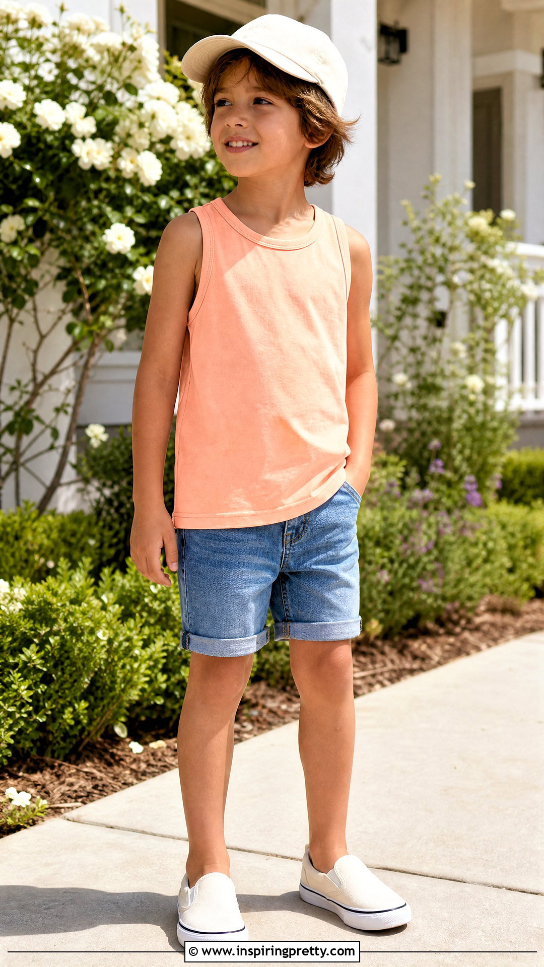 Kids Tank Top With Turned Edges - how to make a tank top for kids (20 ways)