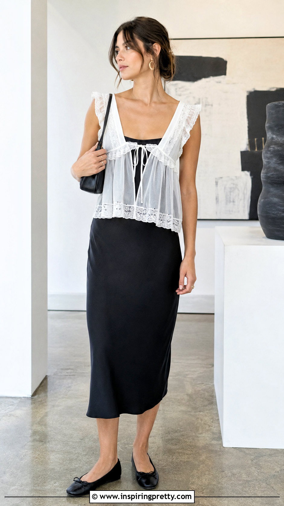 Kimchi Blue Babydoll Top With A Slip Dress - 20 Kimchi Blue Too Cute Flyaway Babydoll Top outfit ideas