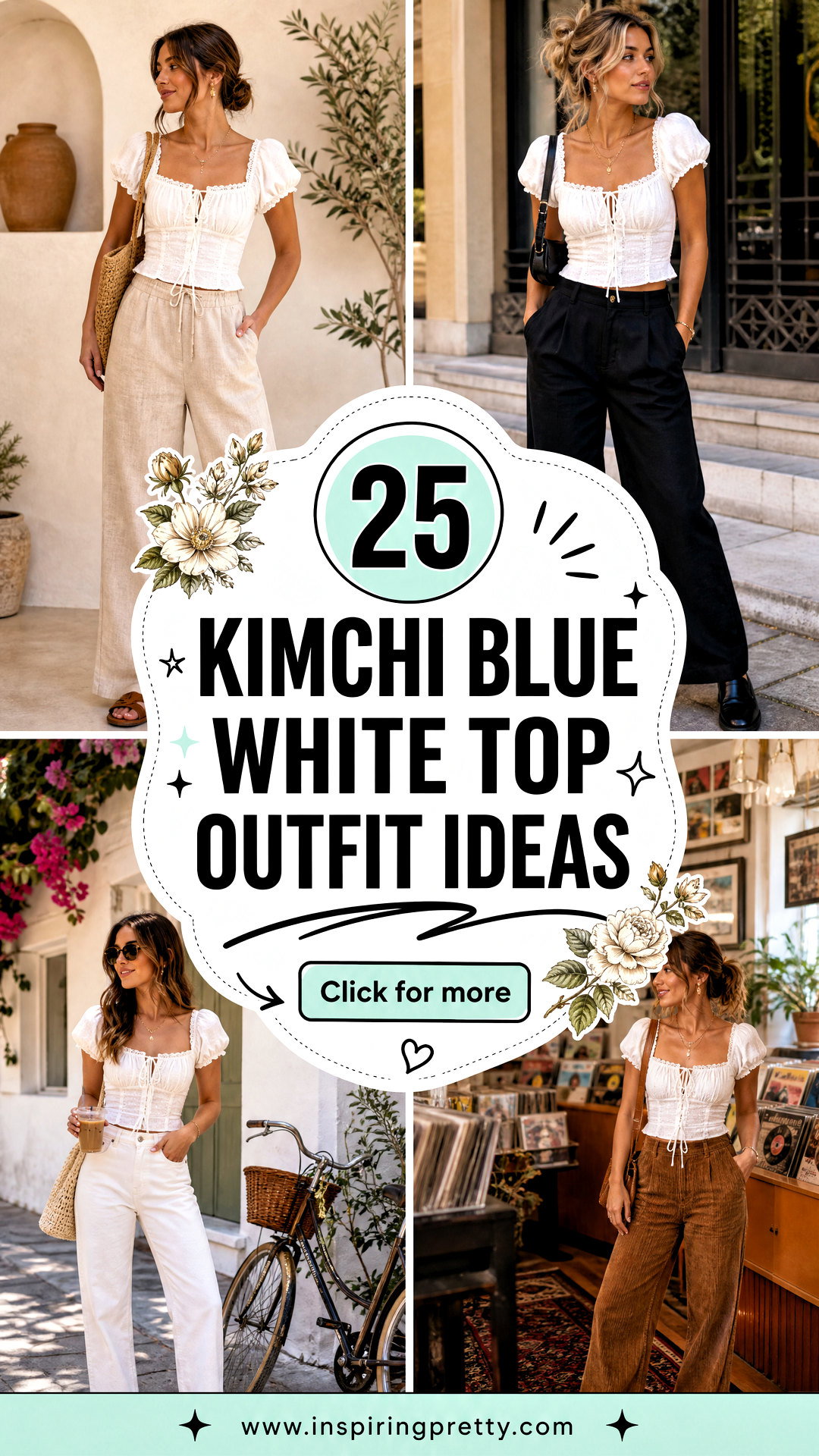 25 Kimchi Blue White Top Outfit Ideas for Fresh Vintage Looks - 25 Kimchi Blue White Top Outfit Ideas for Fresh Vintage Looks
