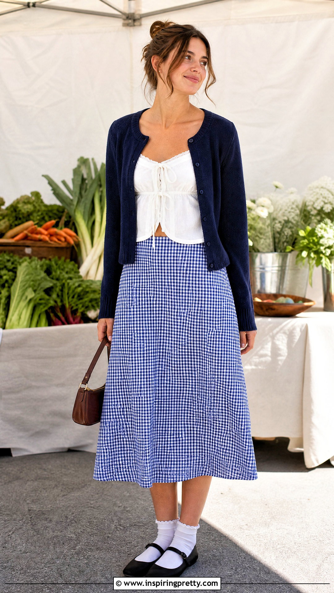 Kimchi Blue White Top With Gingham Skirt - 25 Kimchi Blue White Top outfit ideas