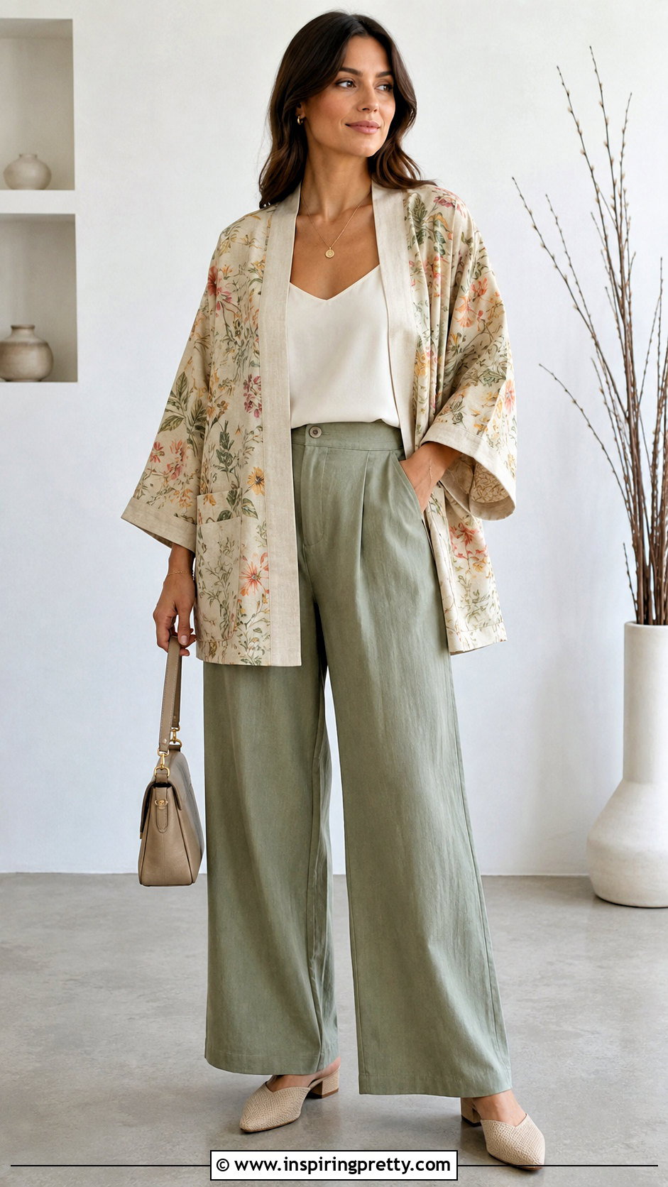Kimono Jacket And Wide Leg Pants Sewing Look - 50 top nähen ideas