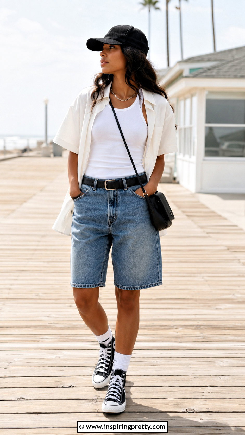 King Von White Tank Top With Denim Shorts - 20 King Von White Tank Top outfit ideas