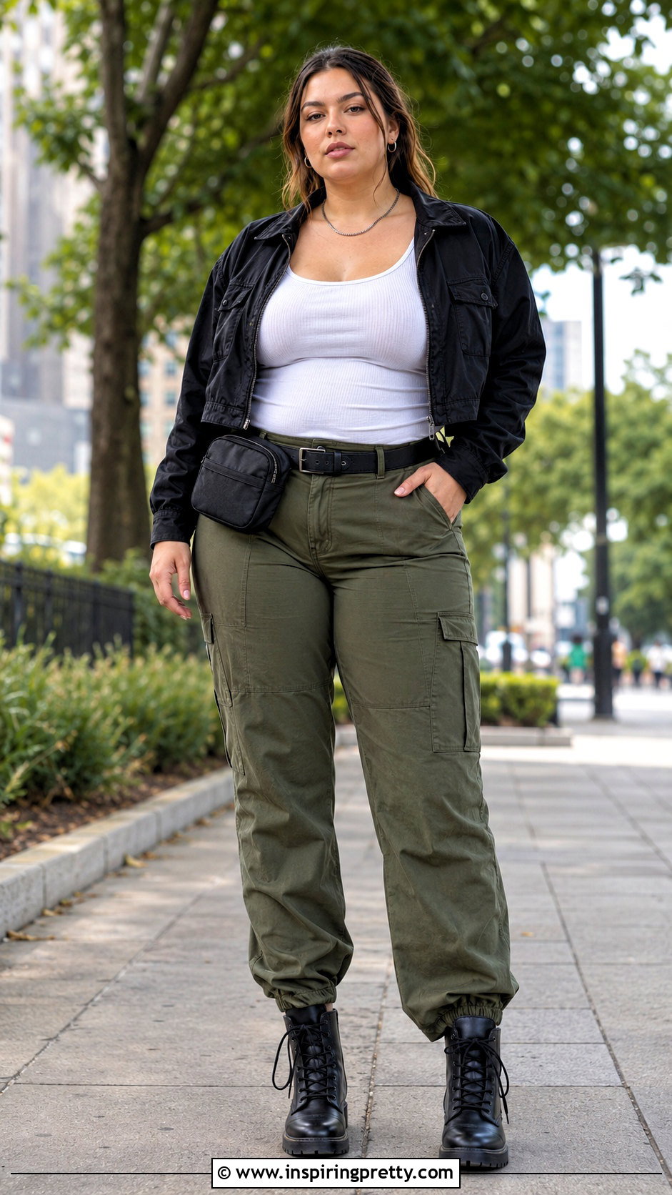 King Von White Tank Top With Green Cargo Pants - 20 King Von White Tank Top outfit ideas
