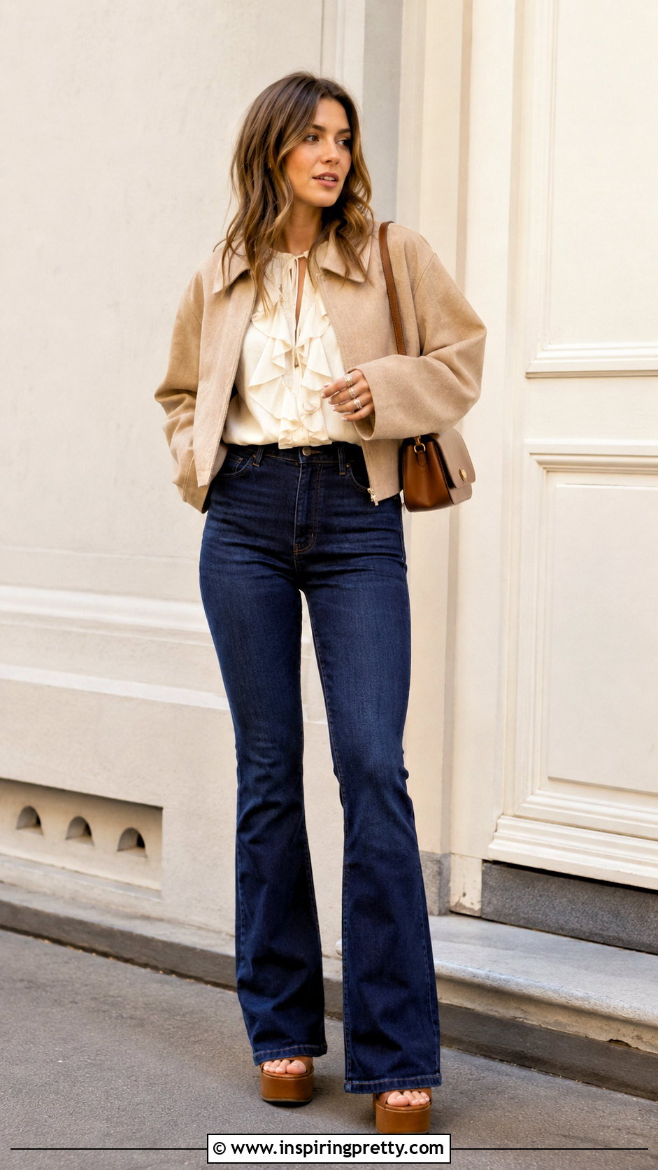 Kirious Ruffle Top With Flared Jeans - 20 Kirious Tops