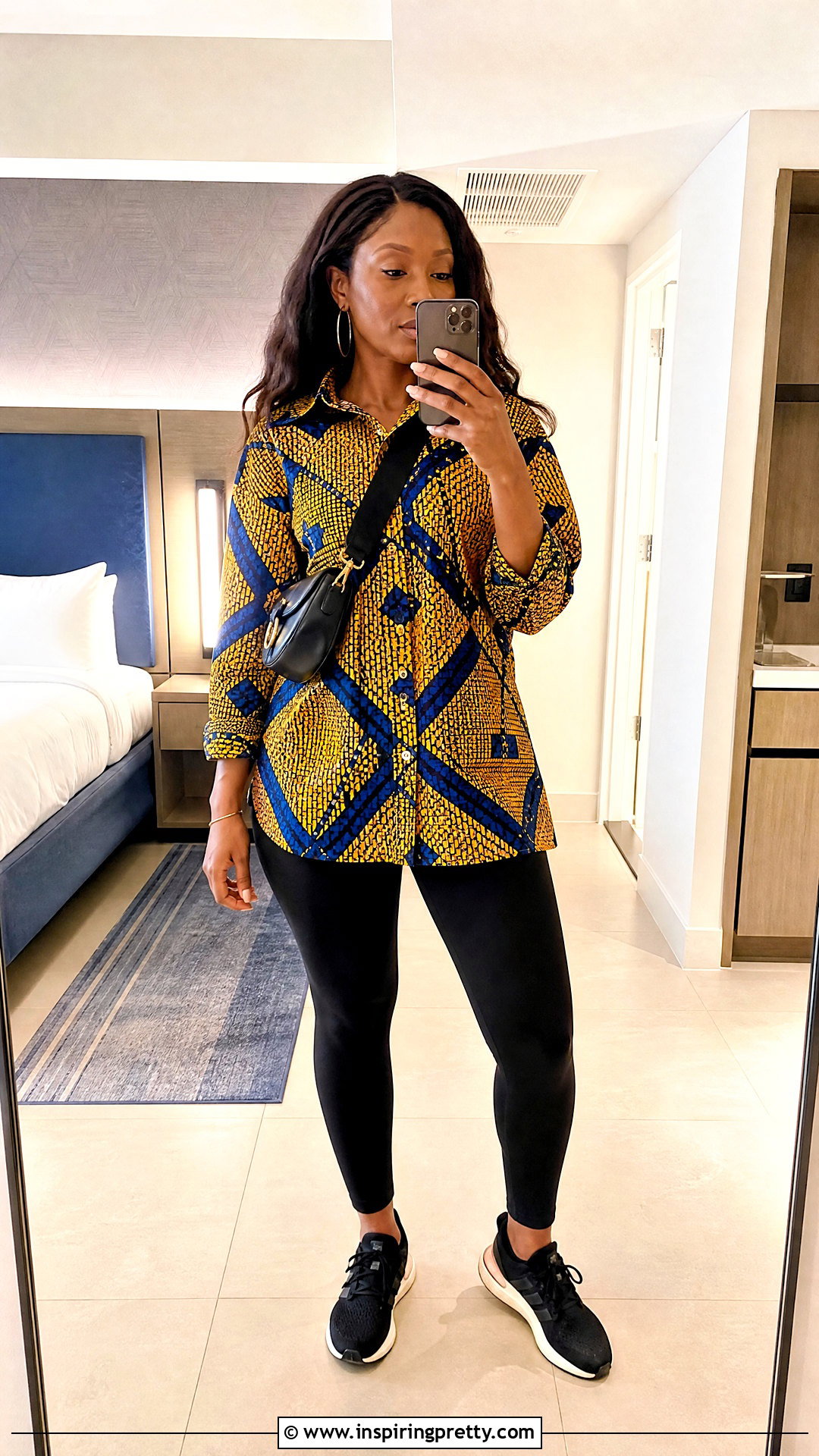 Kitenge Oversized Shirt With Leggings - 50 kitenge tops designs
