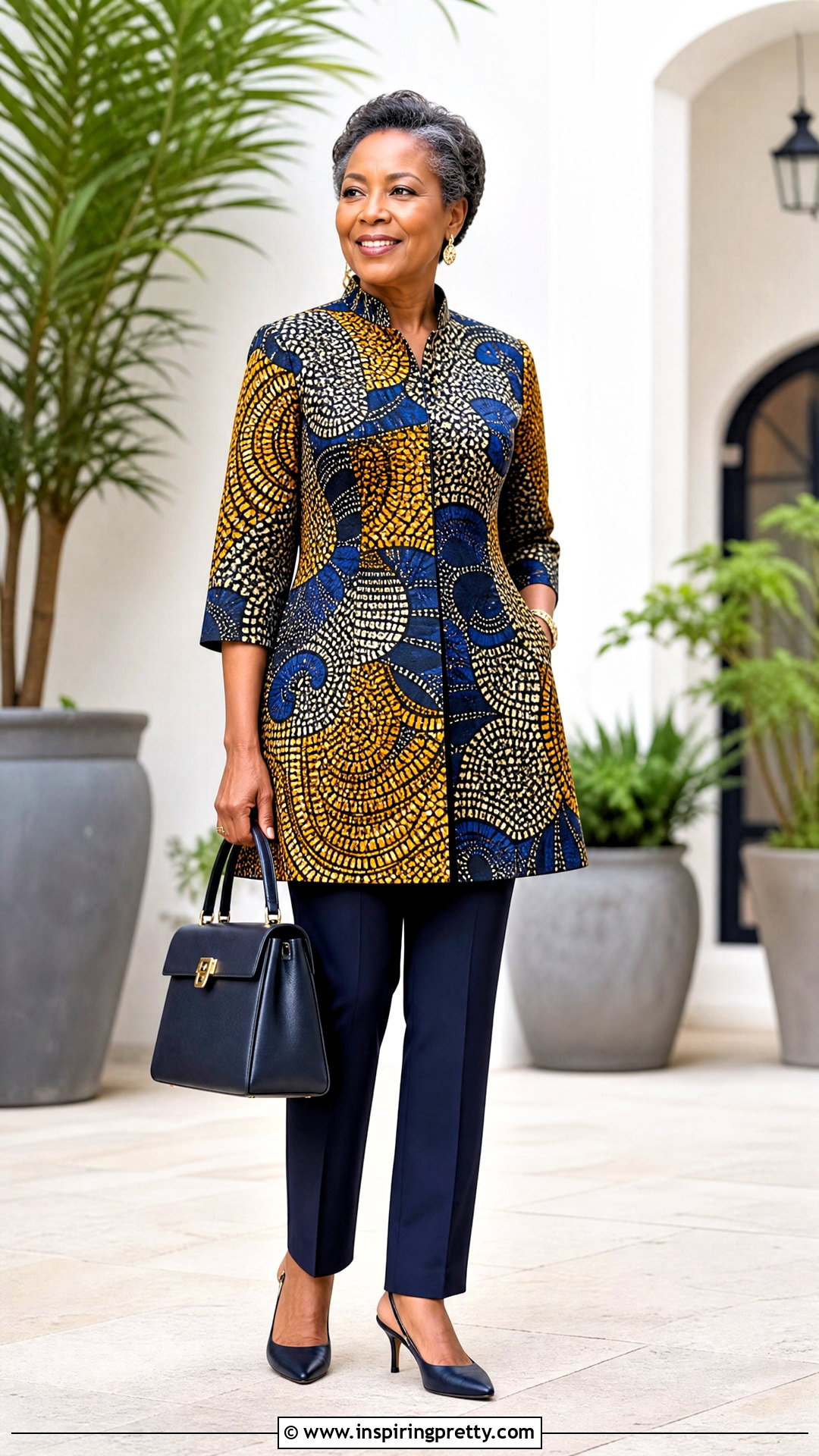 Kitenge Tunic Top With Trousers For Women Over - 50 kitenge tops outfit ideas