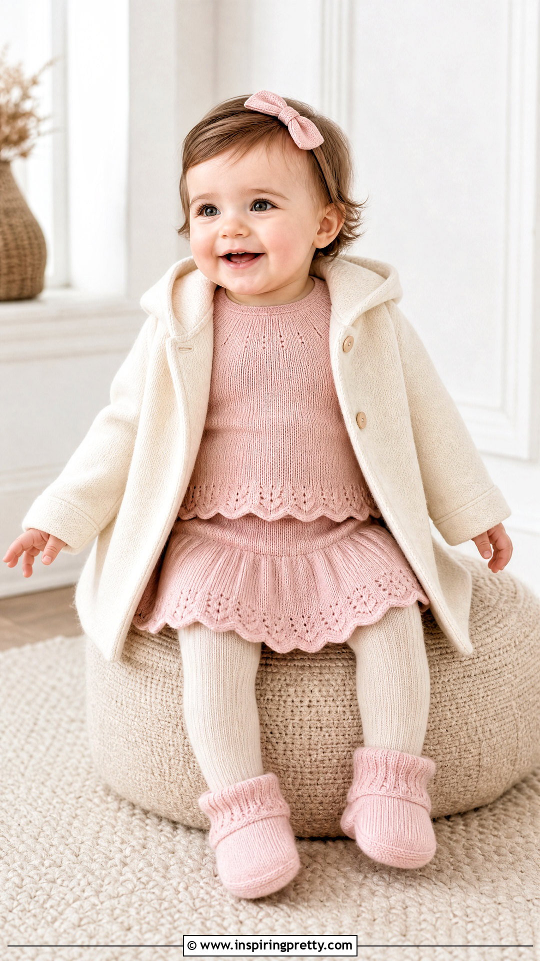 Knit Baby Skirt Top Set - 50 baby skirt top designs
