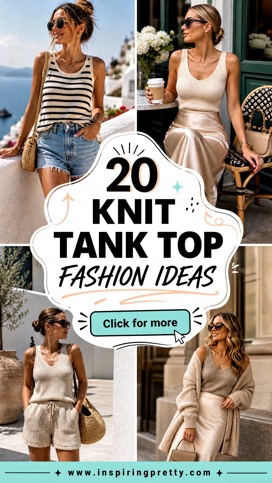 20 Knit Tank Top Fashion Ideas for Effortless Summer Style - 20 Knit Tank Top Fashion Ideas for Effortless Summer Style
