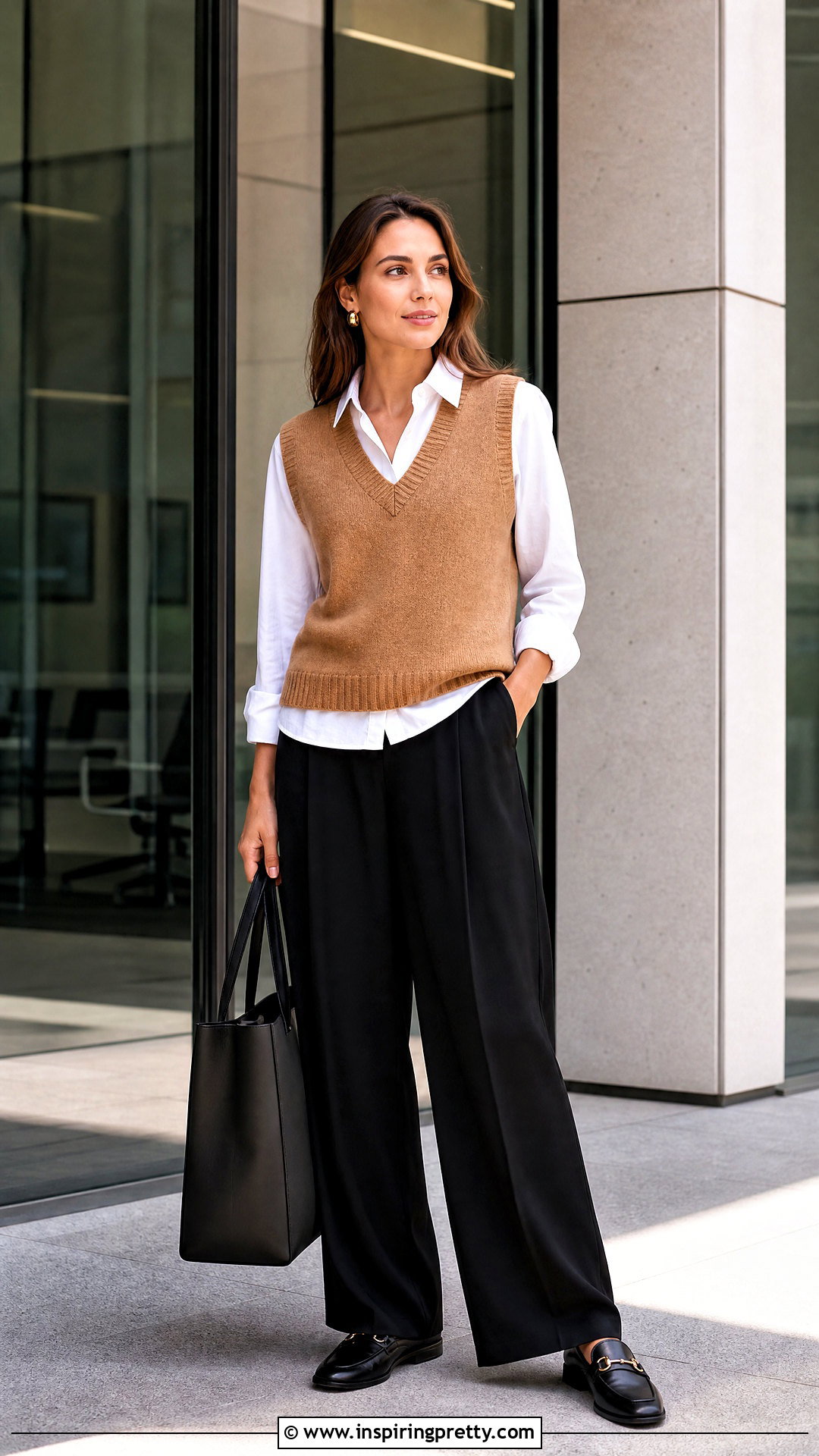 Knit Tank Top Over White Button Down Outfit - 50 tank top over shirt outfit ideas