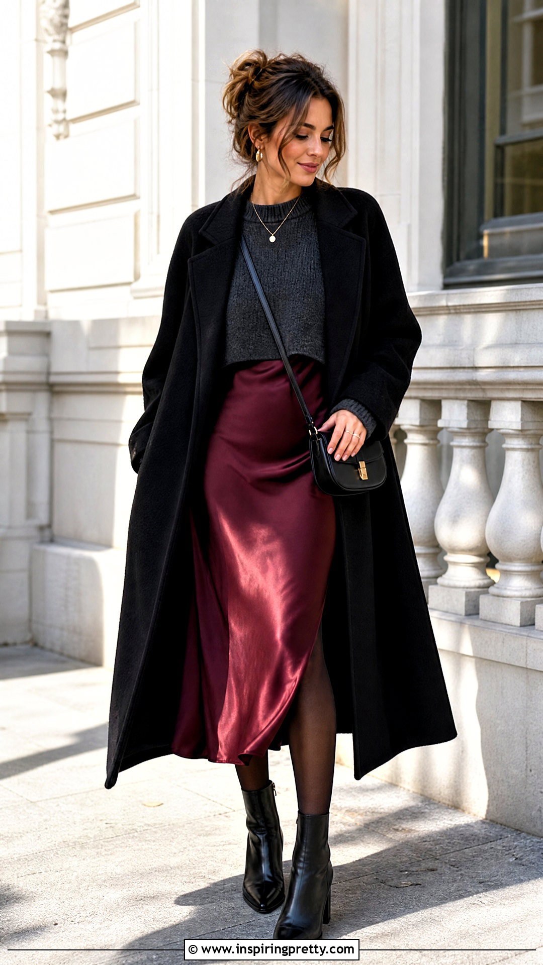 Knit Top Over Slip Dress - 50 knit top outfit ideas