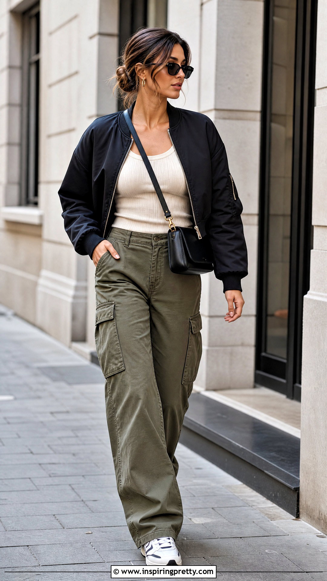 Knit Top With Cargo Pants - 50 knit top outfit ideas