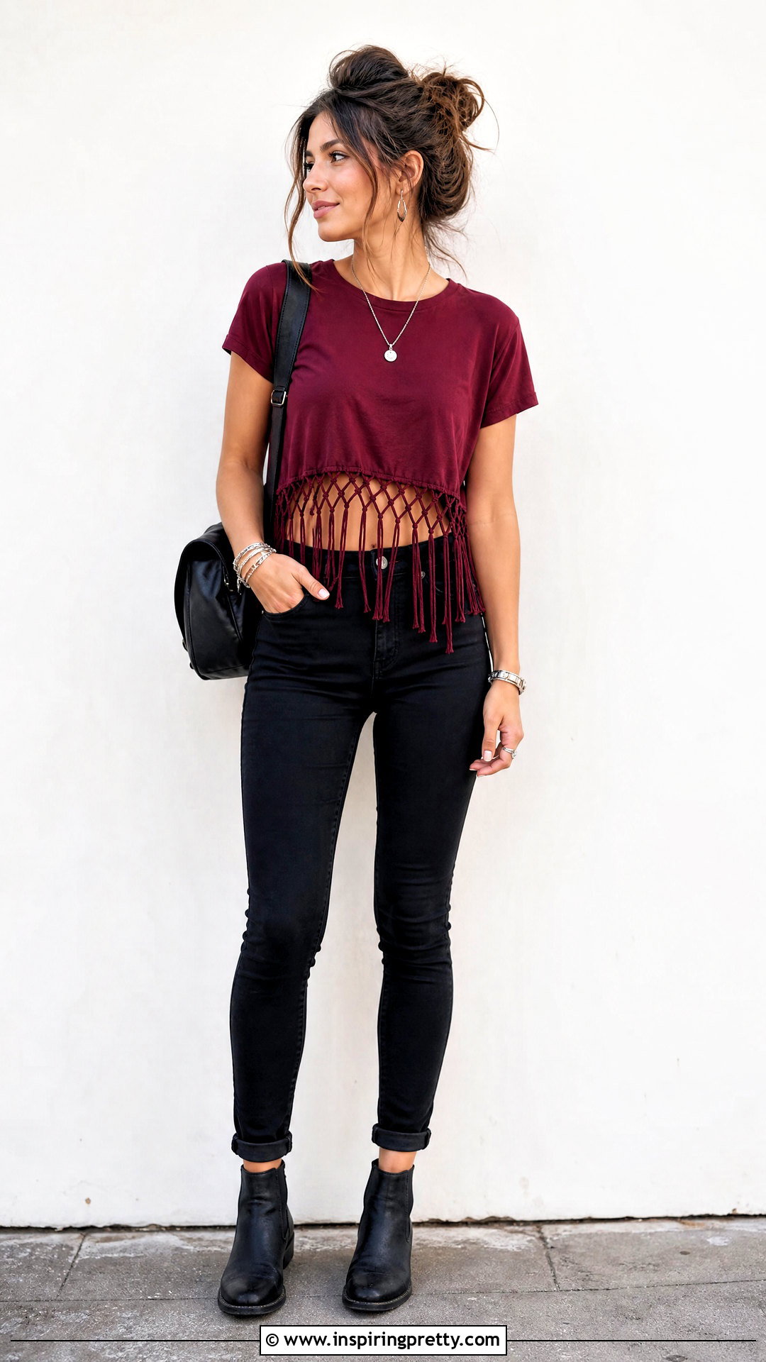 Knotted Fringe DIY Crop Top - 50 crop top diy ideas