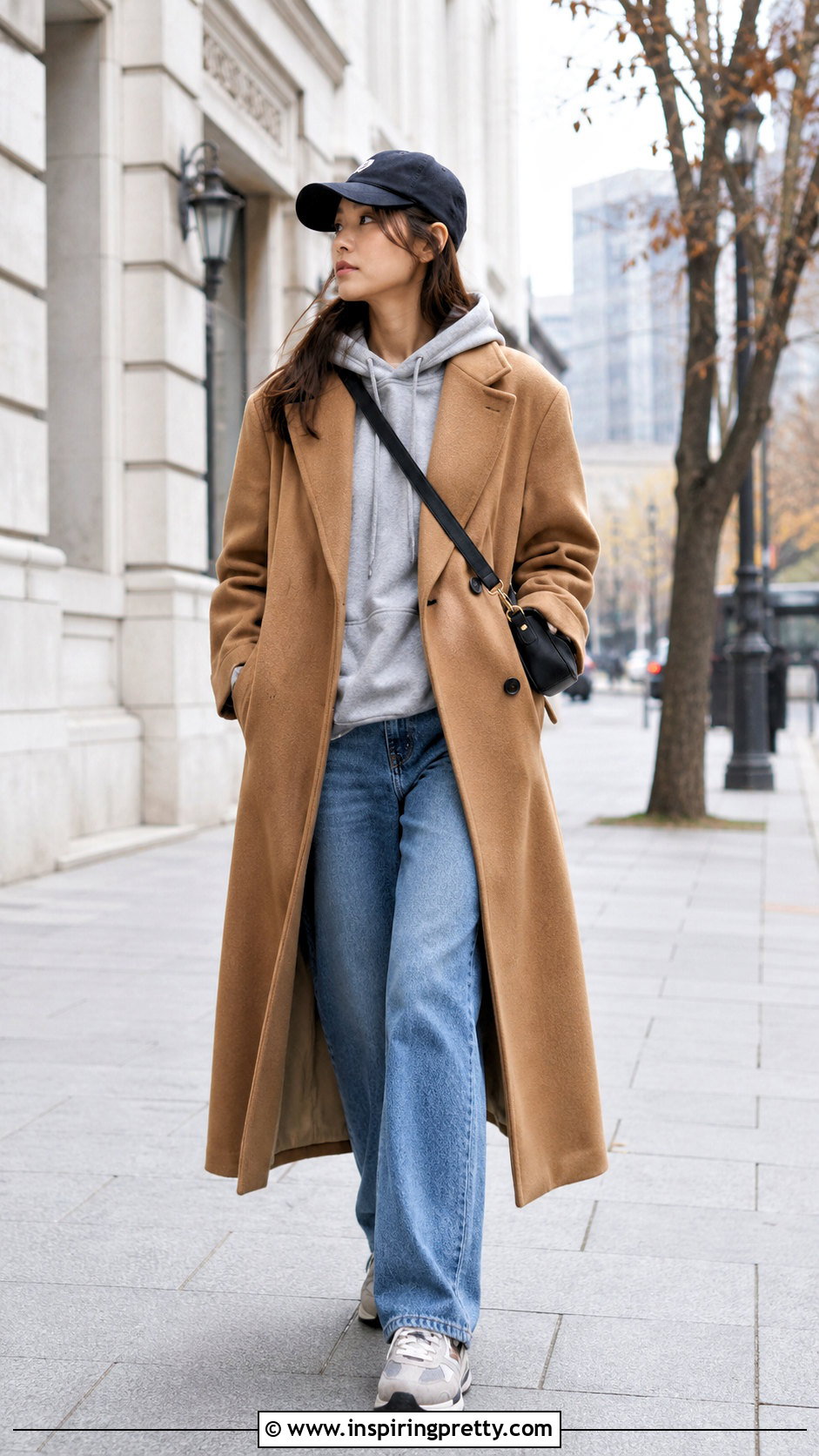 Korean Long Coat And Hoodie Outfit - 50 korean fashion top outfit ideas
