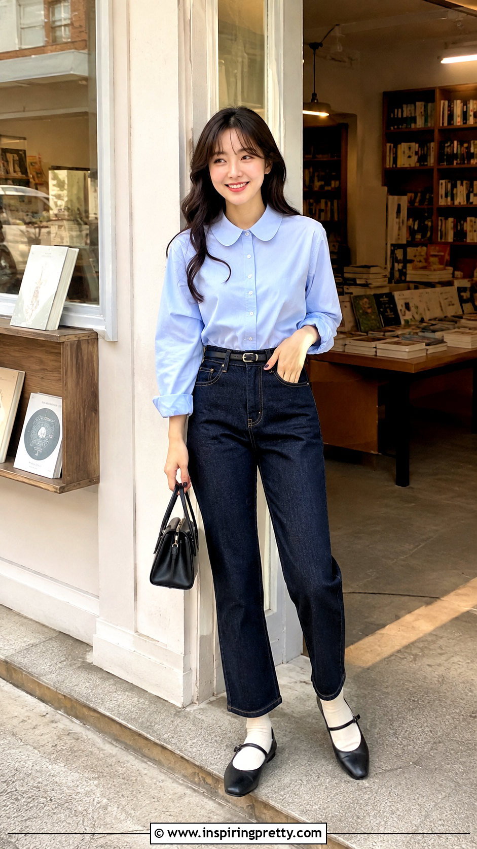 Korean Sleeveless Knit And Linen Pants Outfit - 50 korean tops outfits