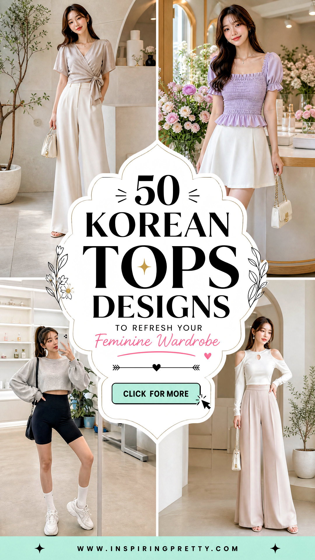 50 Korean Tops Designs to Refresh Your Feminine Wardrobe - 50 Korean Tops Designs to Refresh Your Feminine Wardrobe