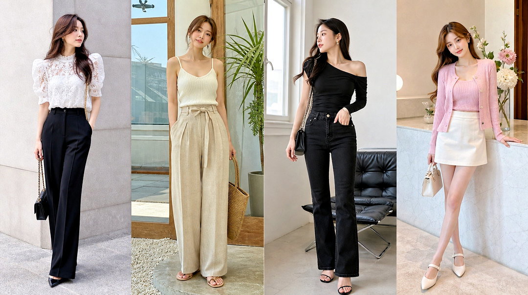 50 Korean Tops Outfit Ideas for Chic Everyday Street Style