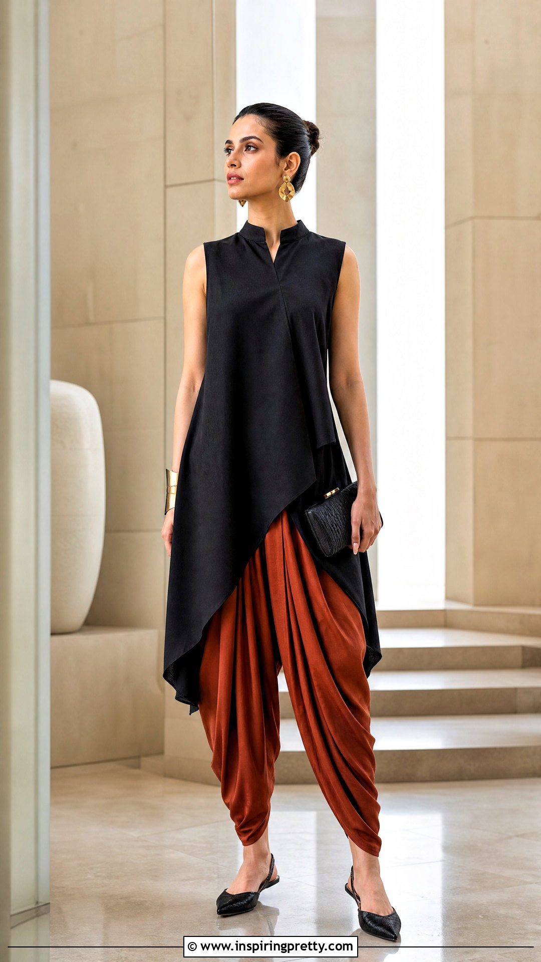 Kurta Top With Dhoti Pants - how to style kurta tops (20 ways)